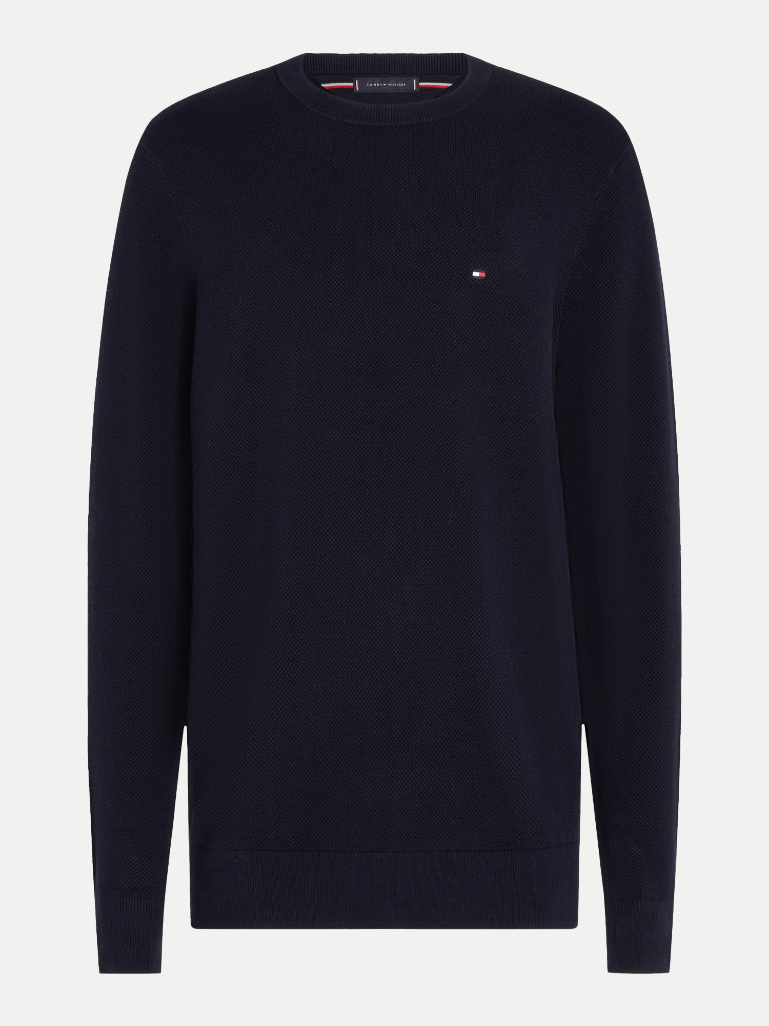 Pullover aus Strukturstrick Blau M