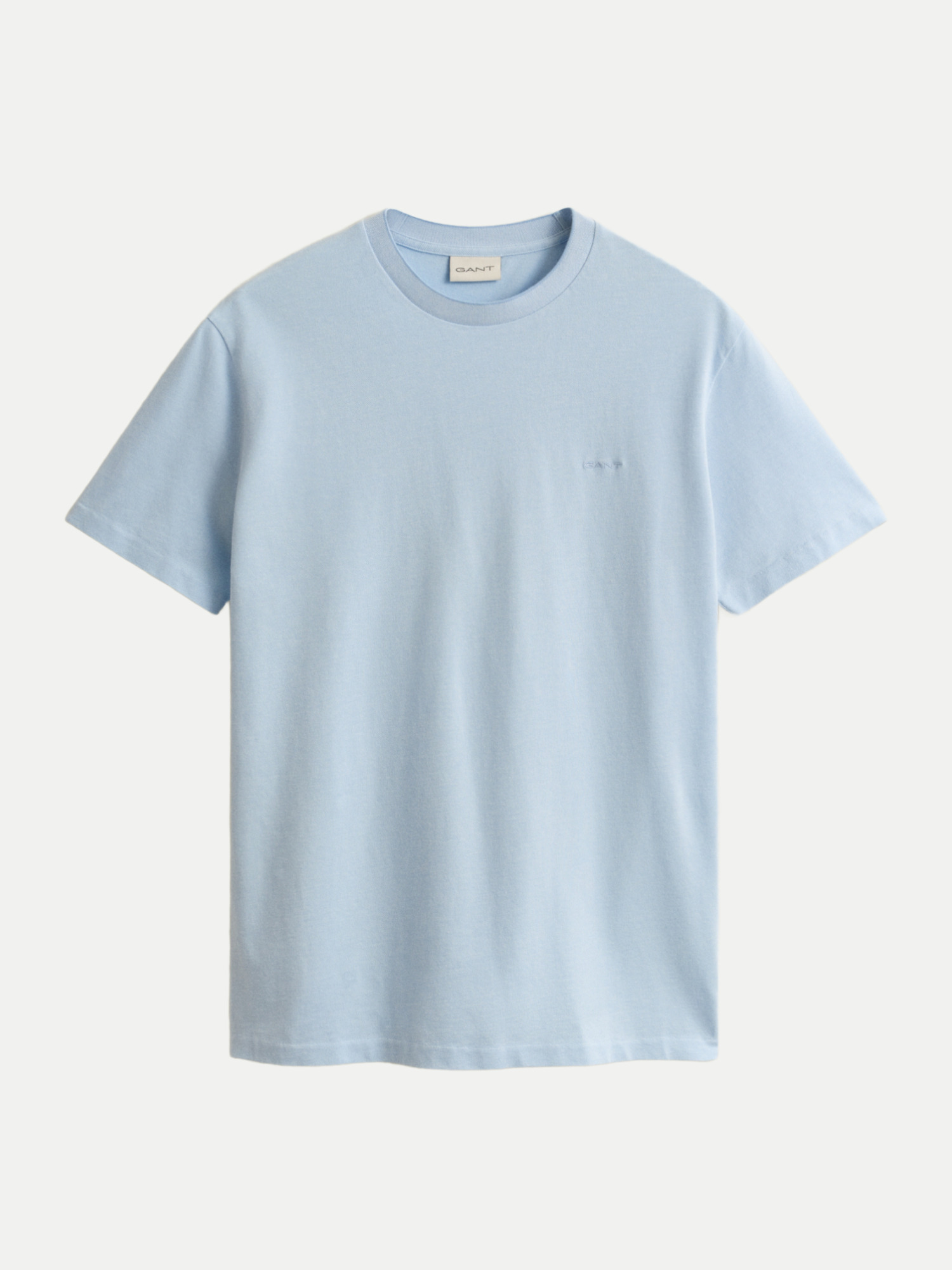 Basic T-Shirt aus Pique Blau XXXL