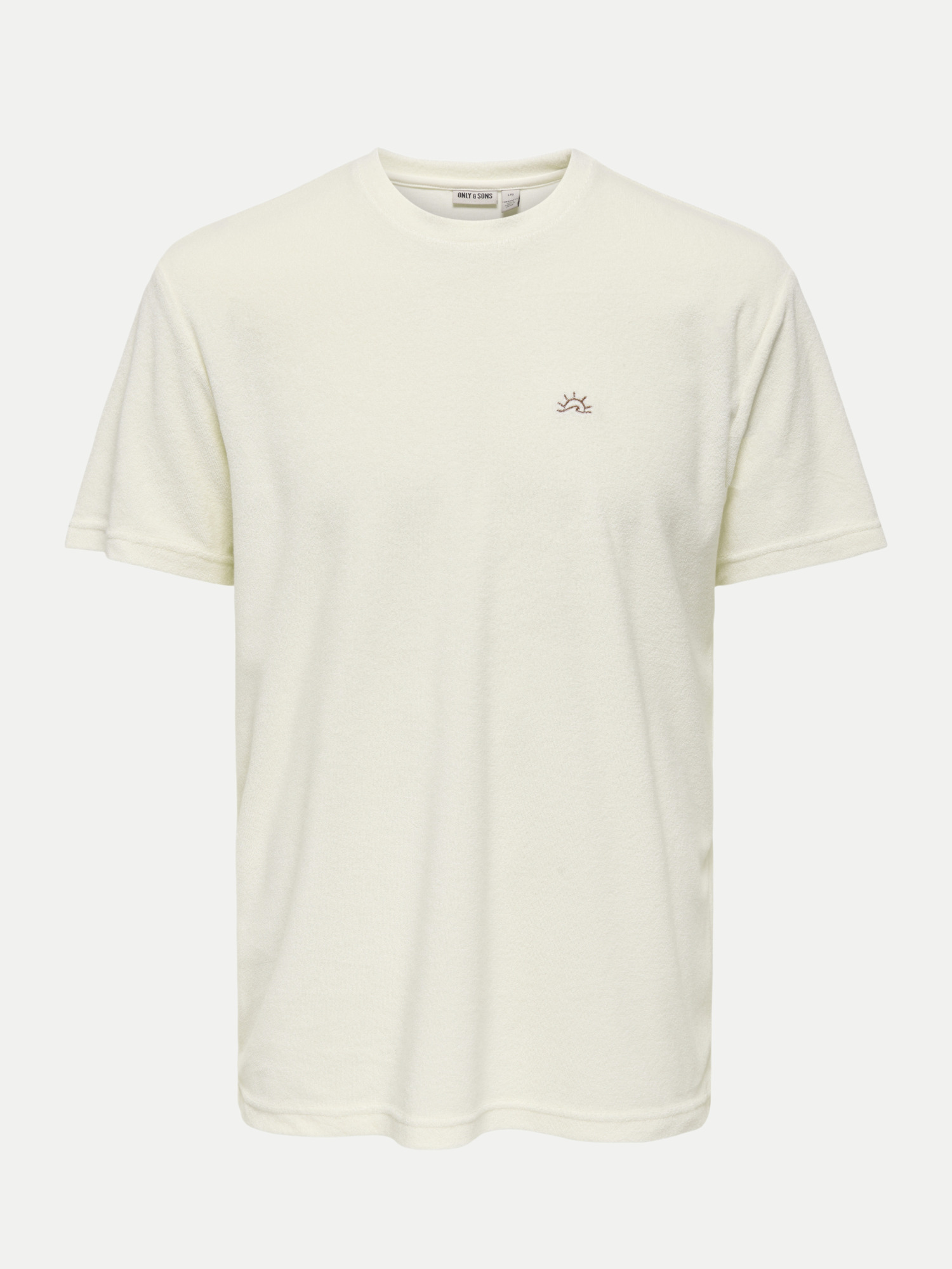 Only & Sons Frottee T-Shirt Weiß L