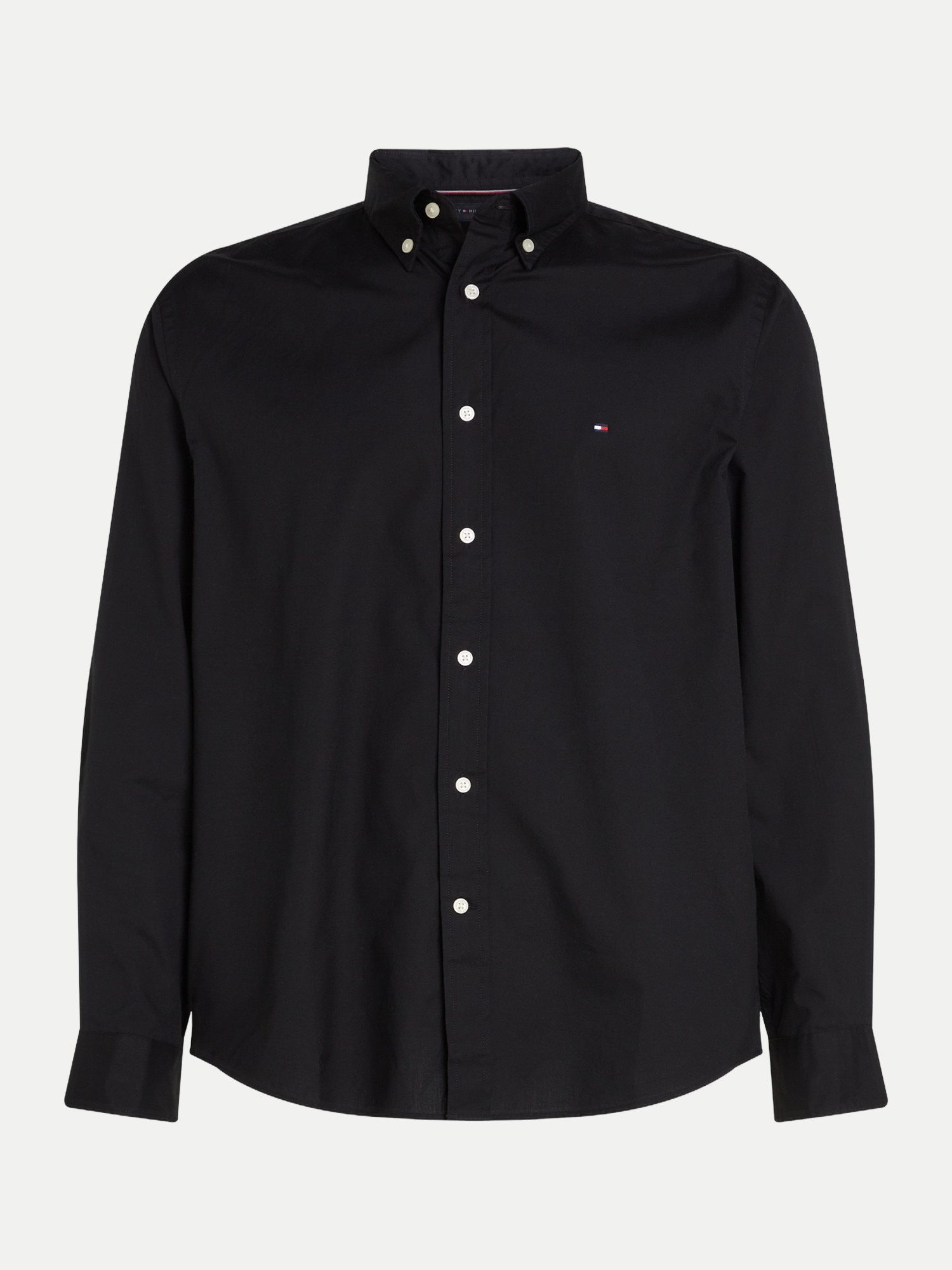 Hemd mit Button-Down Kragen Schwarz M