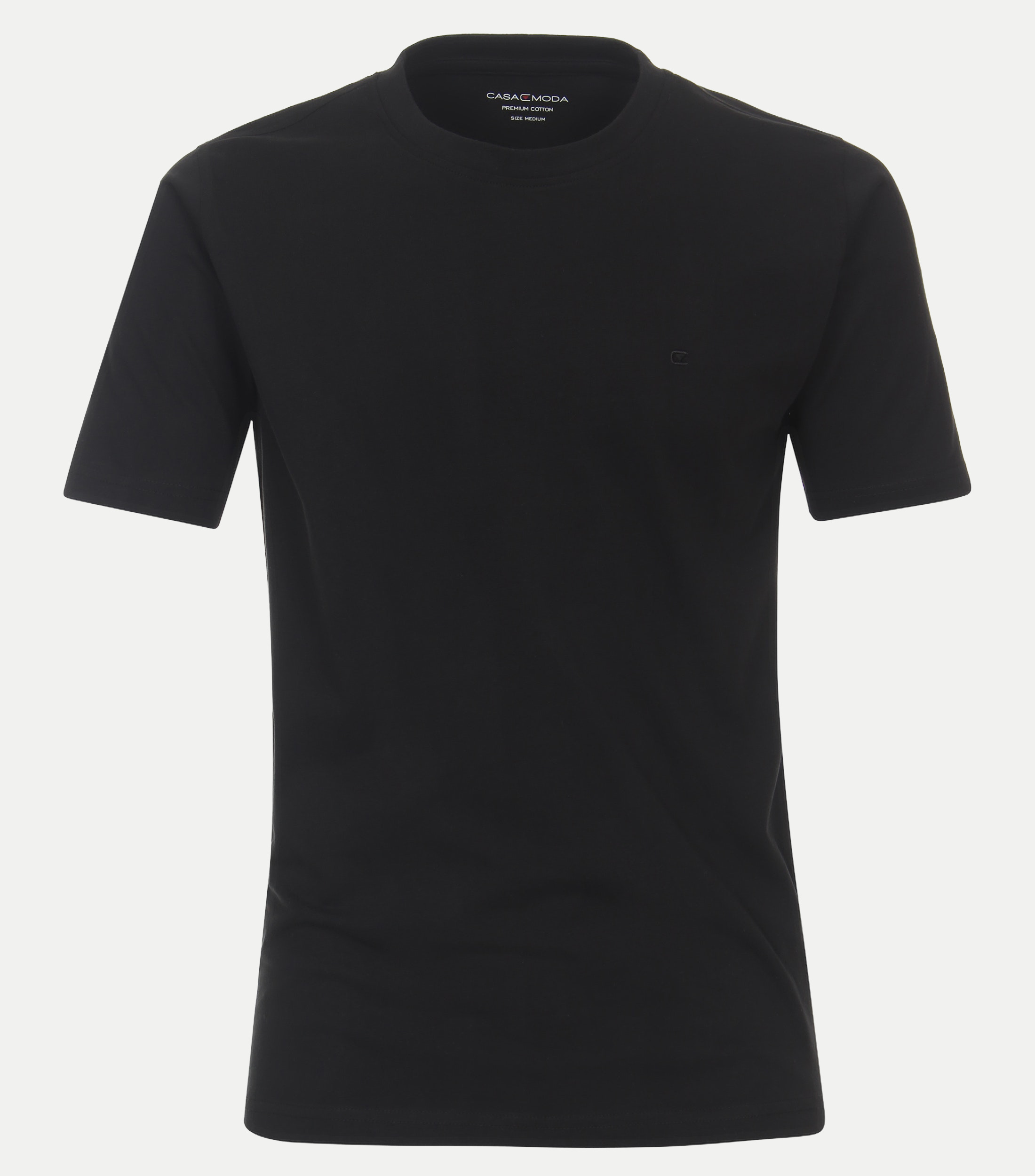 Casamoda Basic T-Shirt Schwarz L