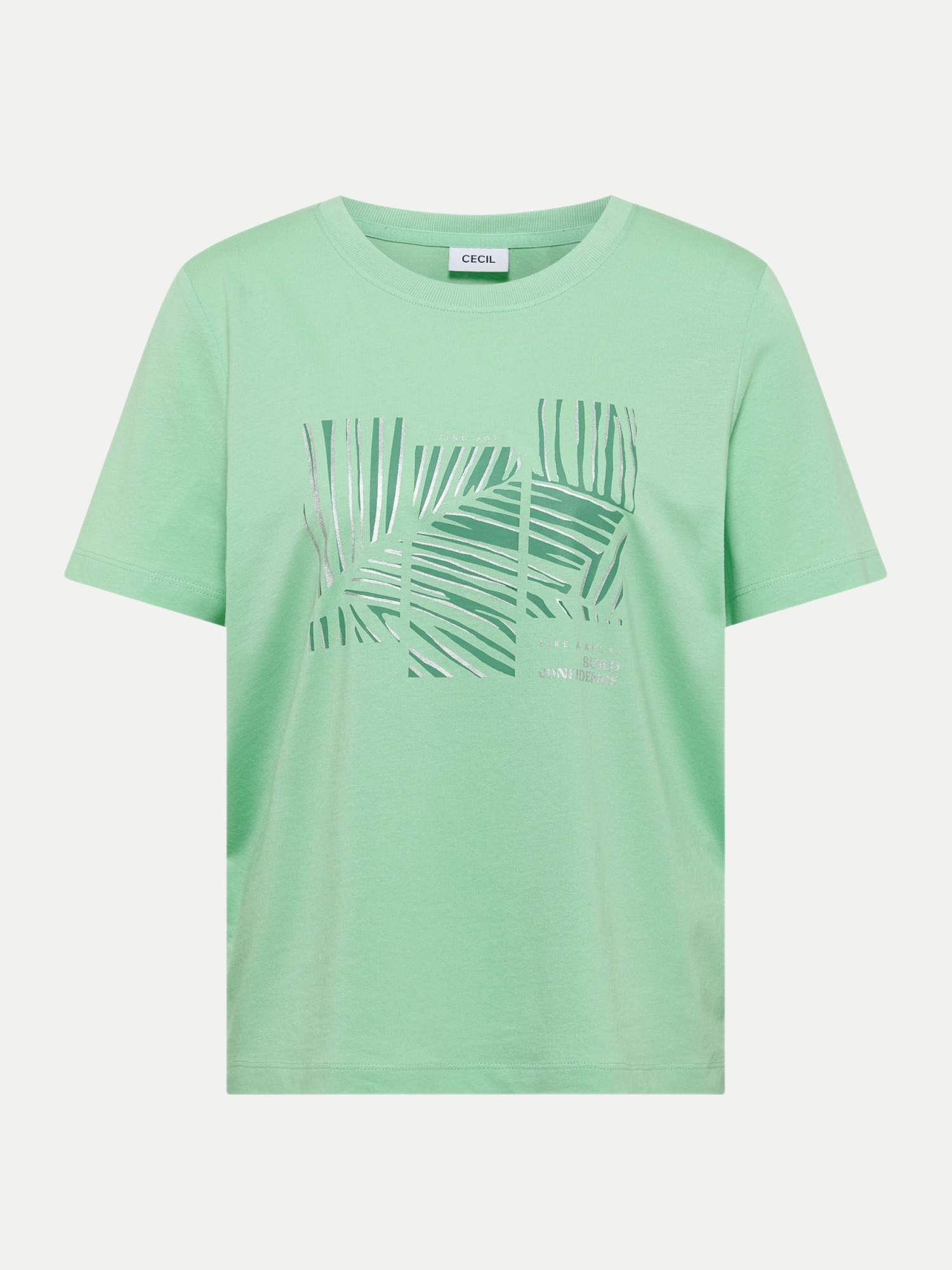 Cecil T-Shirt mit Fotoprint Grün M
