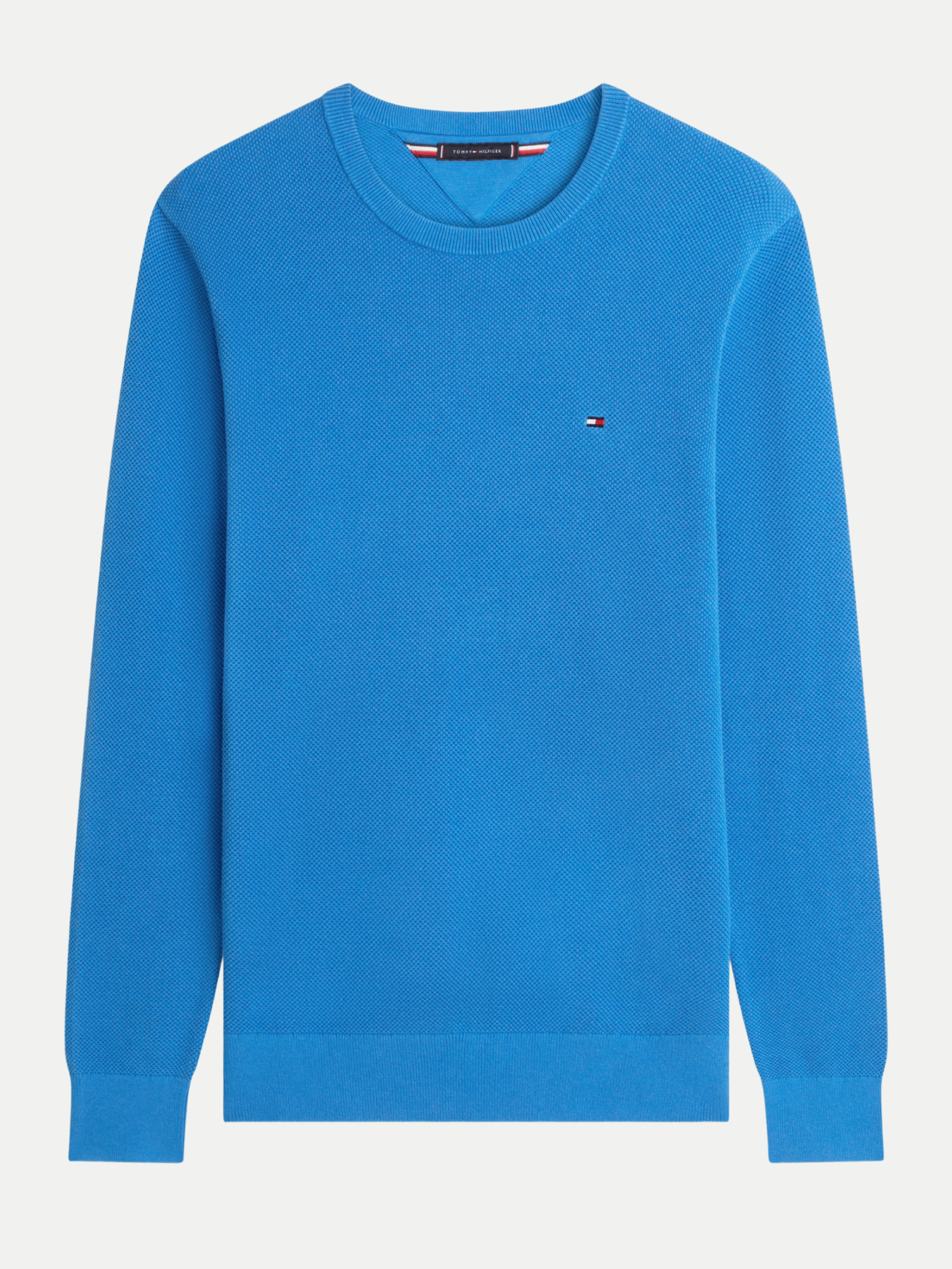 Pullover aus Strukturstrick Blau L