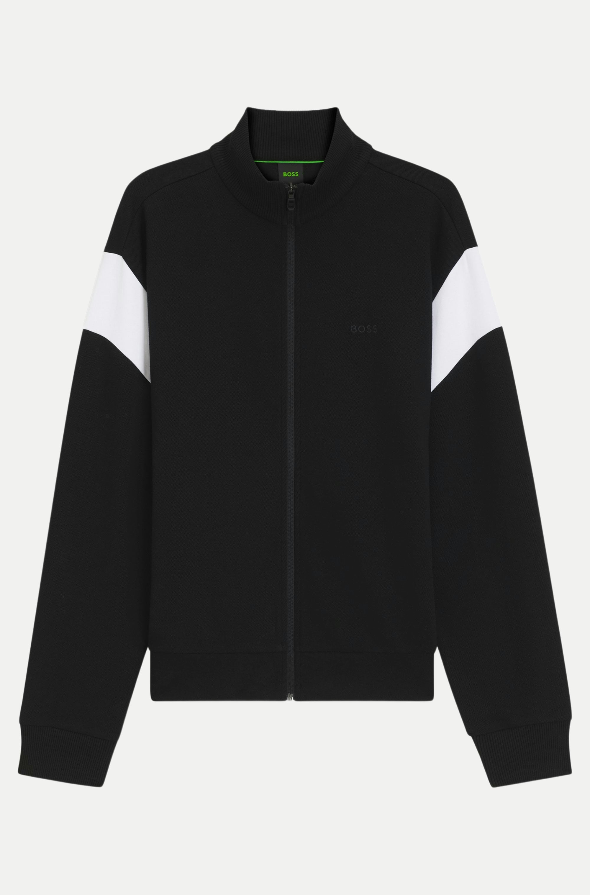 Green Regular-Fit Sweatshirtjacke Schwarz M