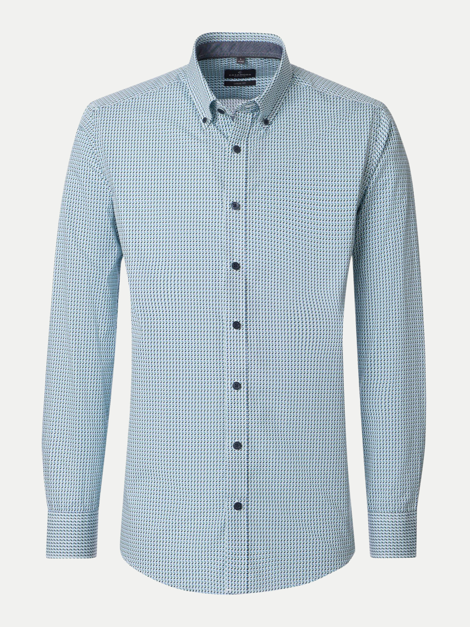 Casamoda Freizeithemd Blau XL