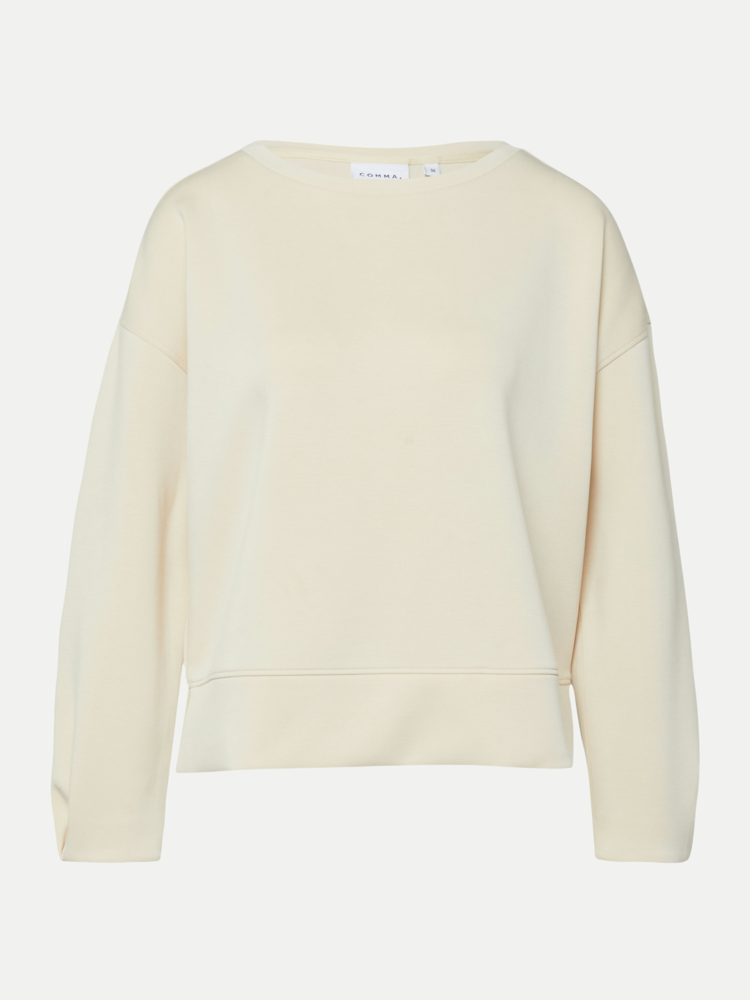 Sweatshirt mit Faltendetail Beige 34