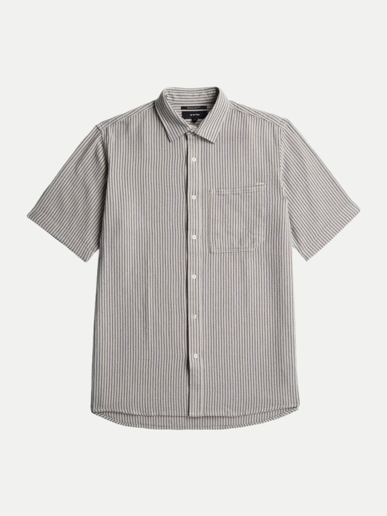 Regular-Fit Hemd Gestreift Grau L