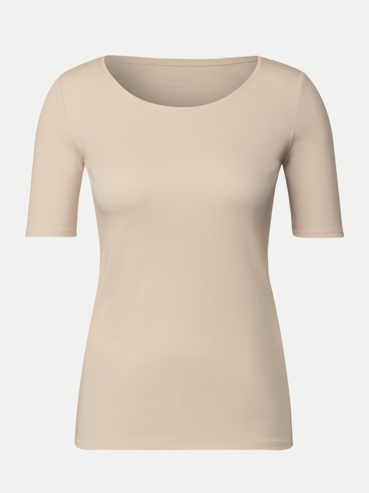 Basic T-Shirt Style Lena Beige L
