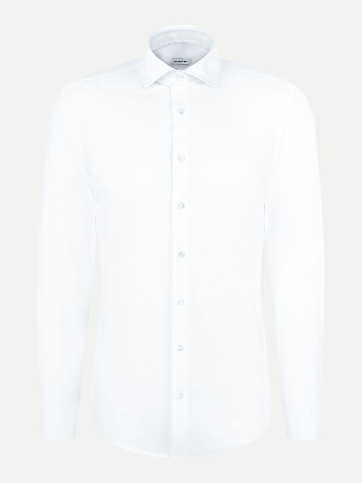 Slim-Fit Hemd Twill Weiß 43