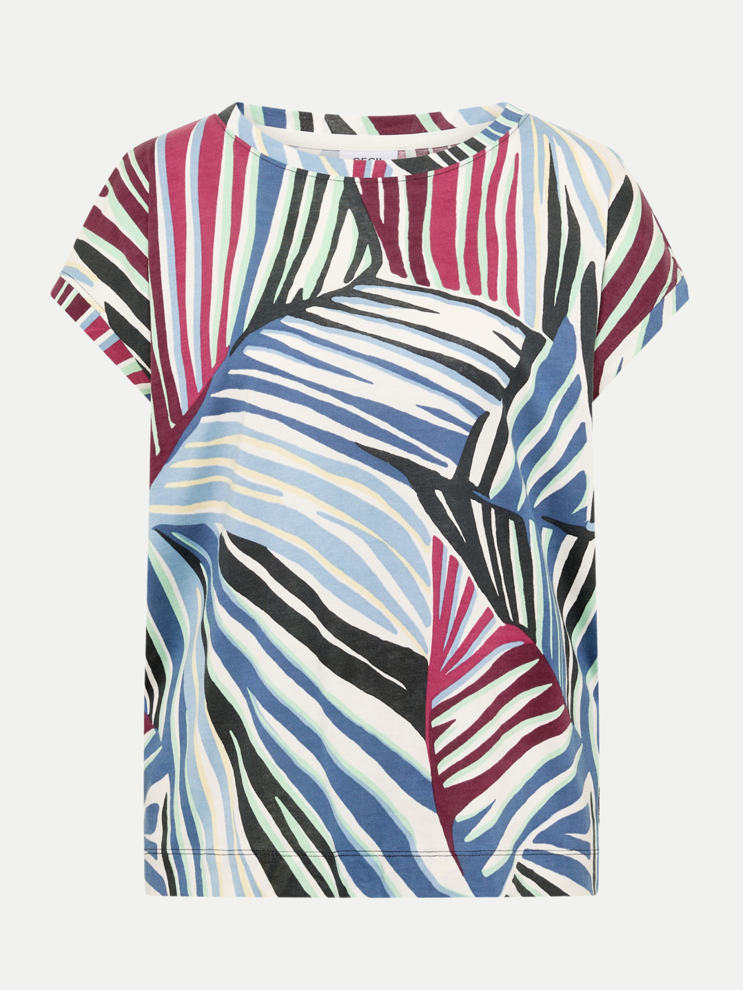 T-Shirt mit Allover-Print Mehrfarbig M