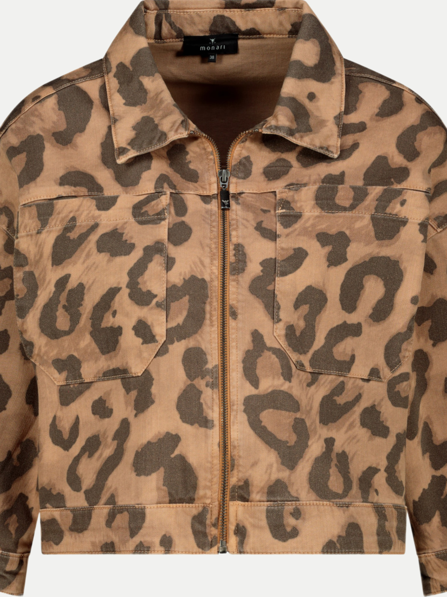 Blouson im Leo-Muster Braun 44