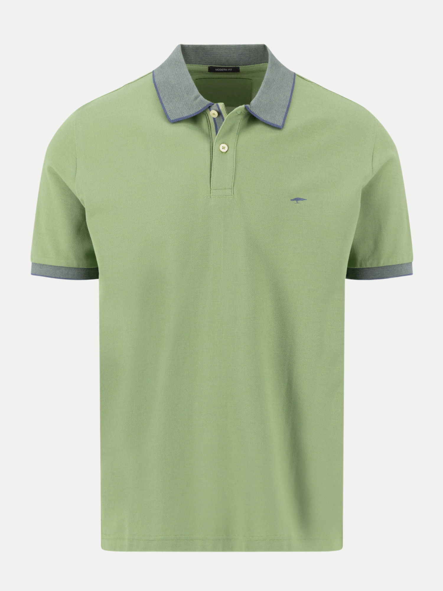 Poloshirt mit Kontrastdetails Grün XL