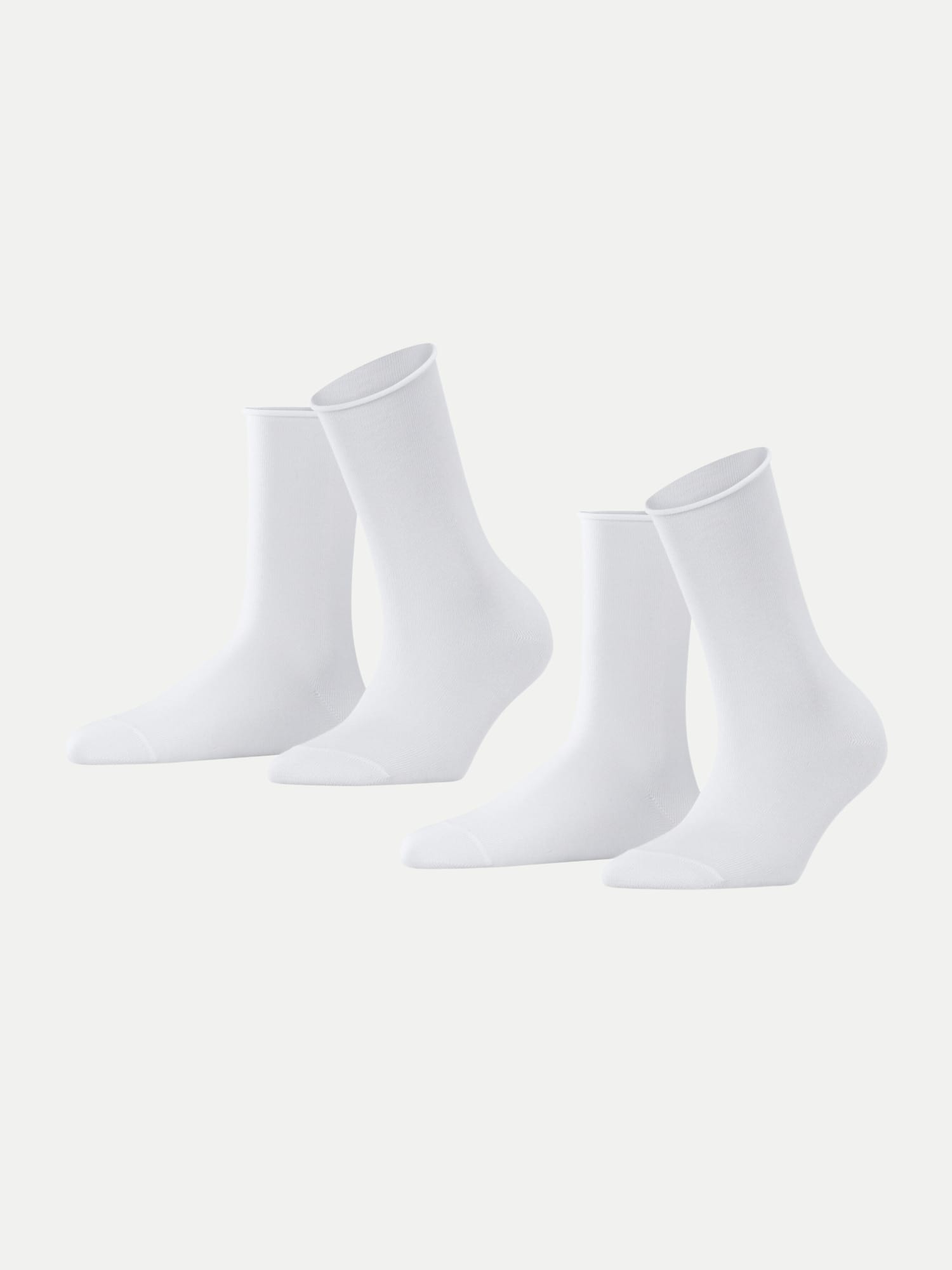 Socken 2er-Pack Happy Weiß 35-38