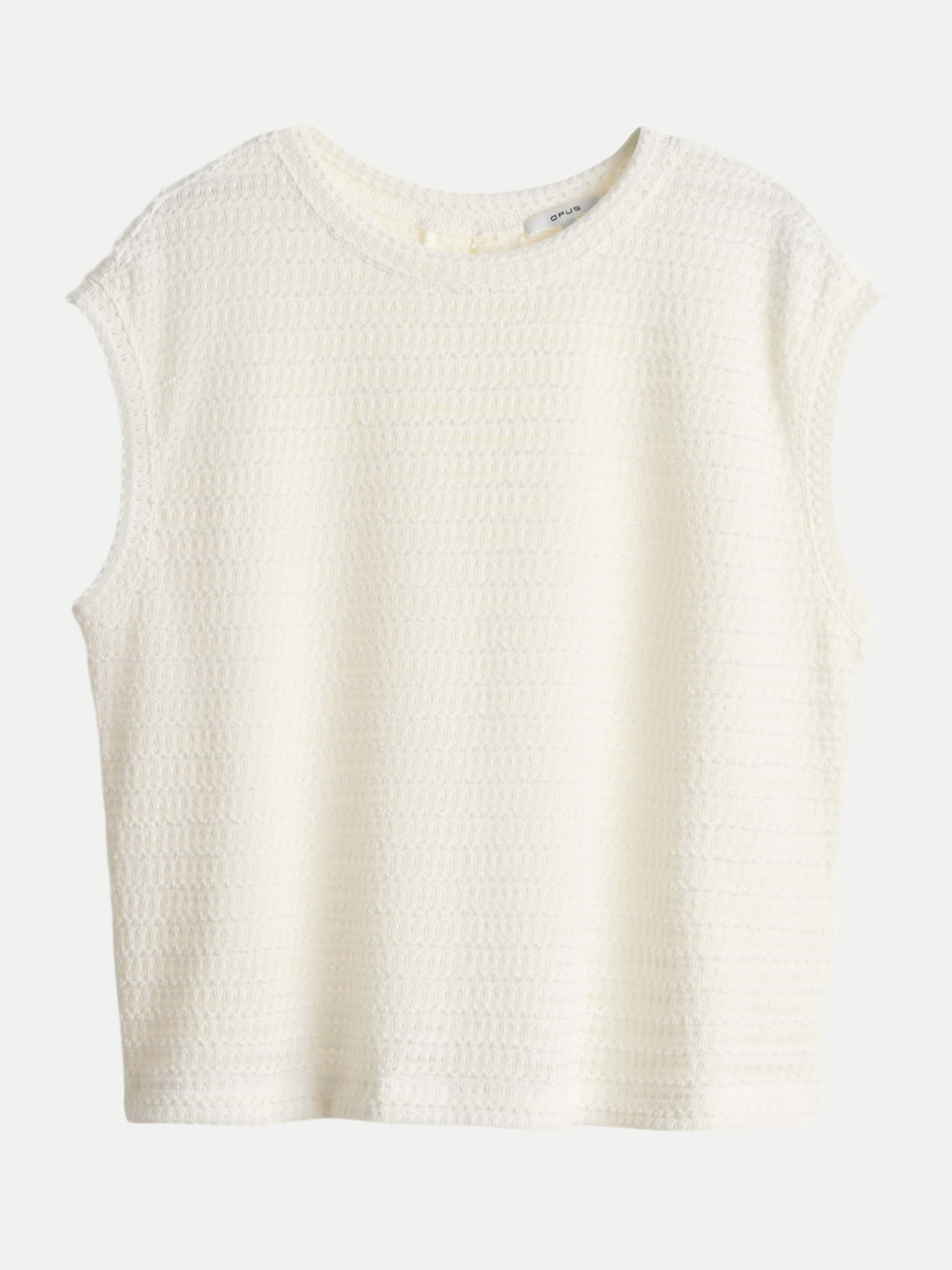 Jersey Shirt in Strick Optik Spunki coastal Weiß 42