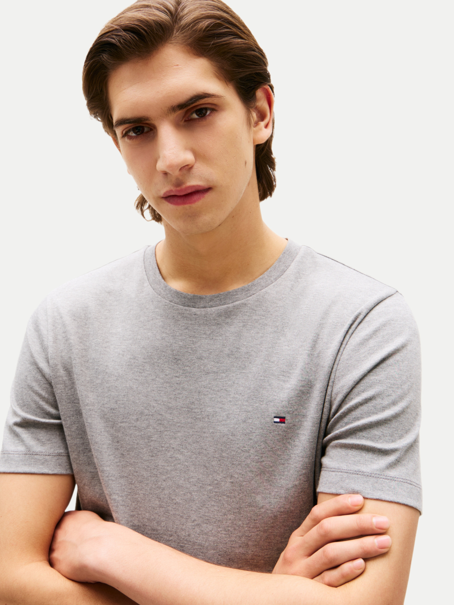 T-Shirt aus Interlock Grau S