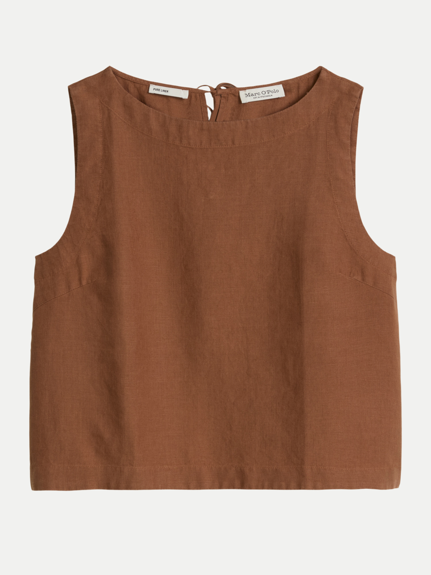 Marc O' Polo Top aus Leinen Braun 38