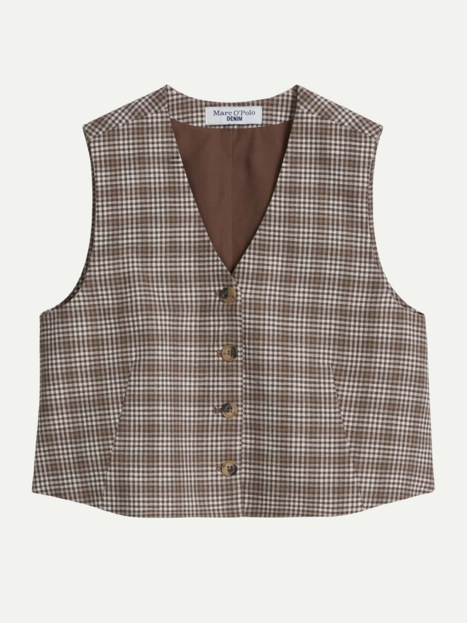 Marc O' Polo Regular-Fit Karoweste Braun XS