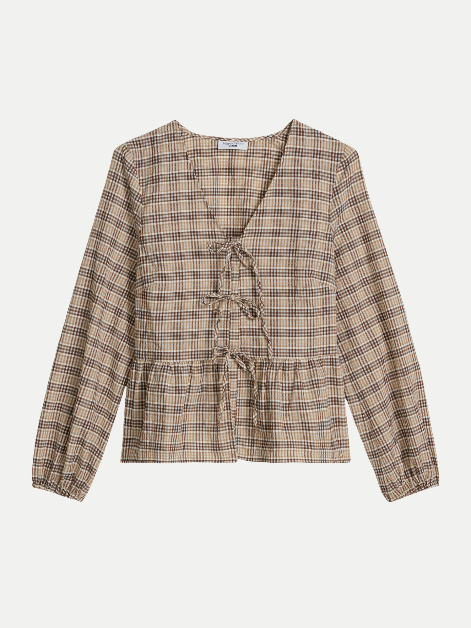 Marc O' Polo Karobluse mit Schleife Mehrfarbig S