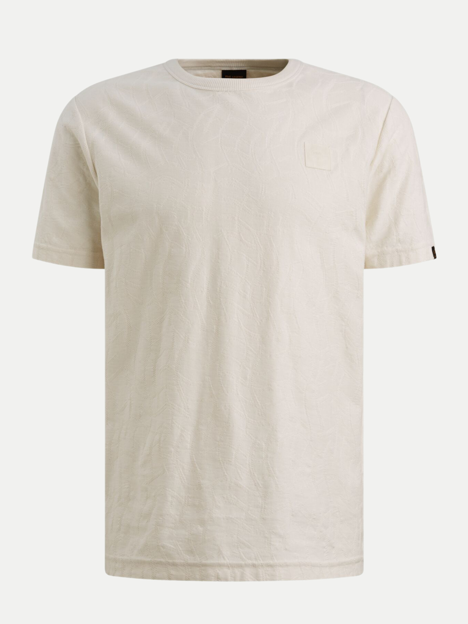 T-Shirt mit Jacquardmuster Weiß L