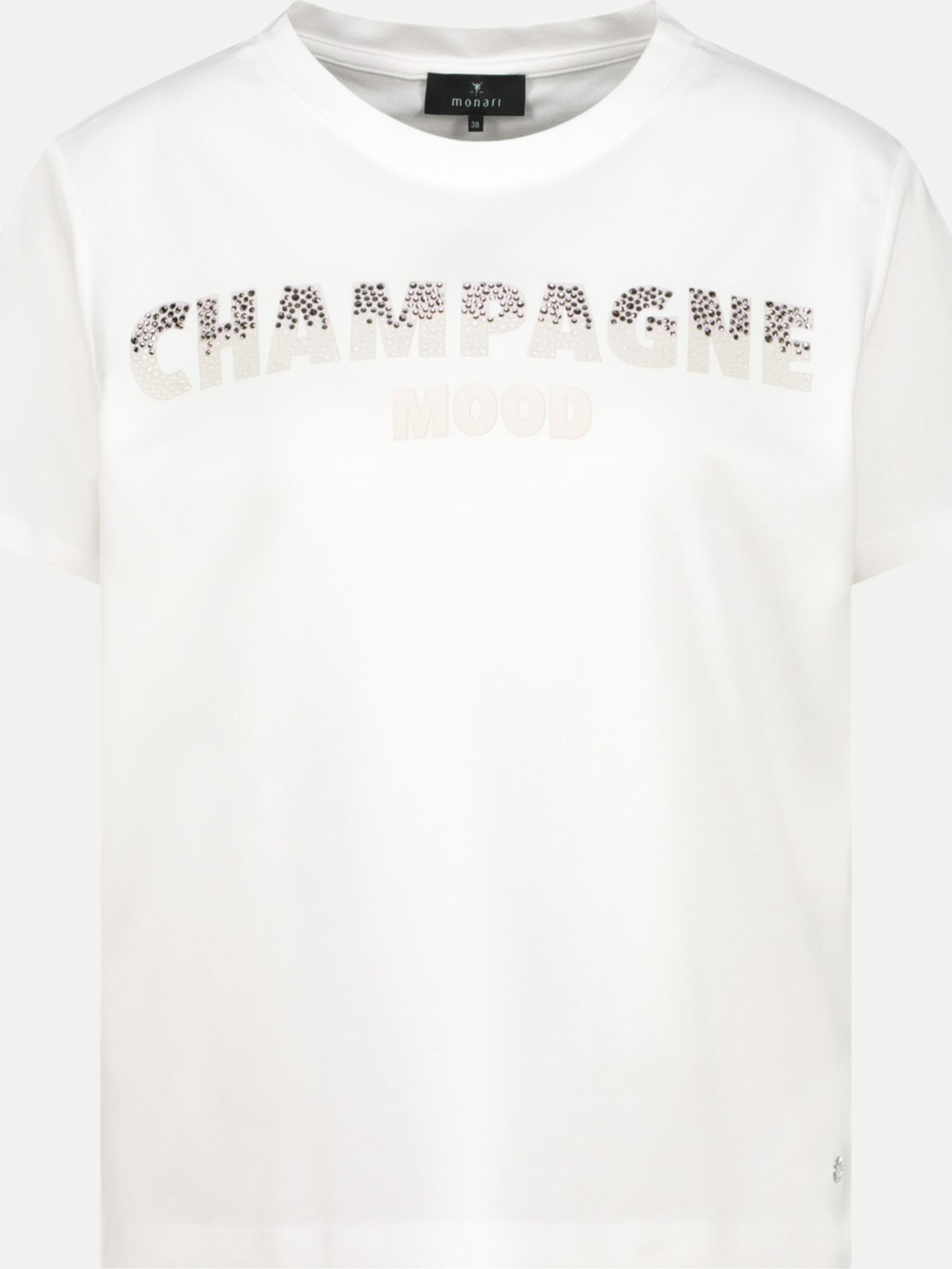 Monari T-Shirt Champagne Weiß 44