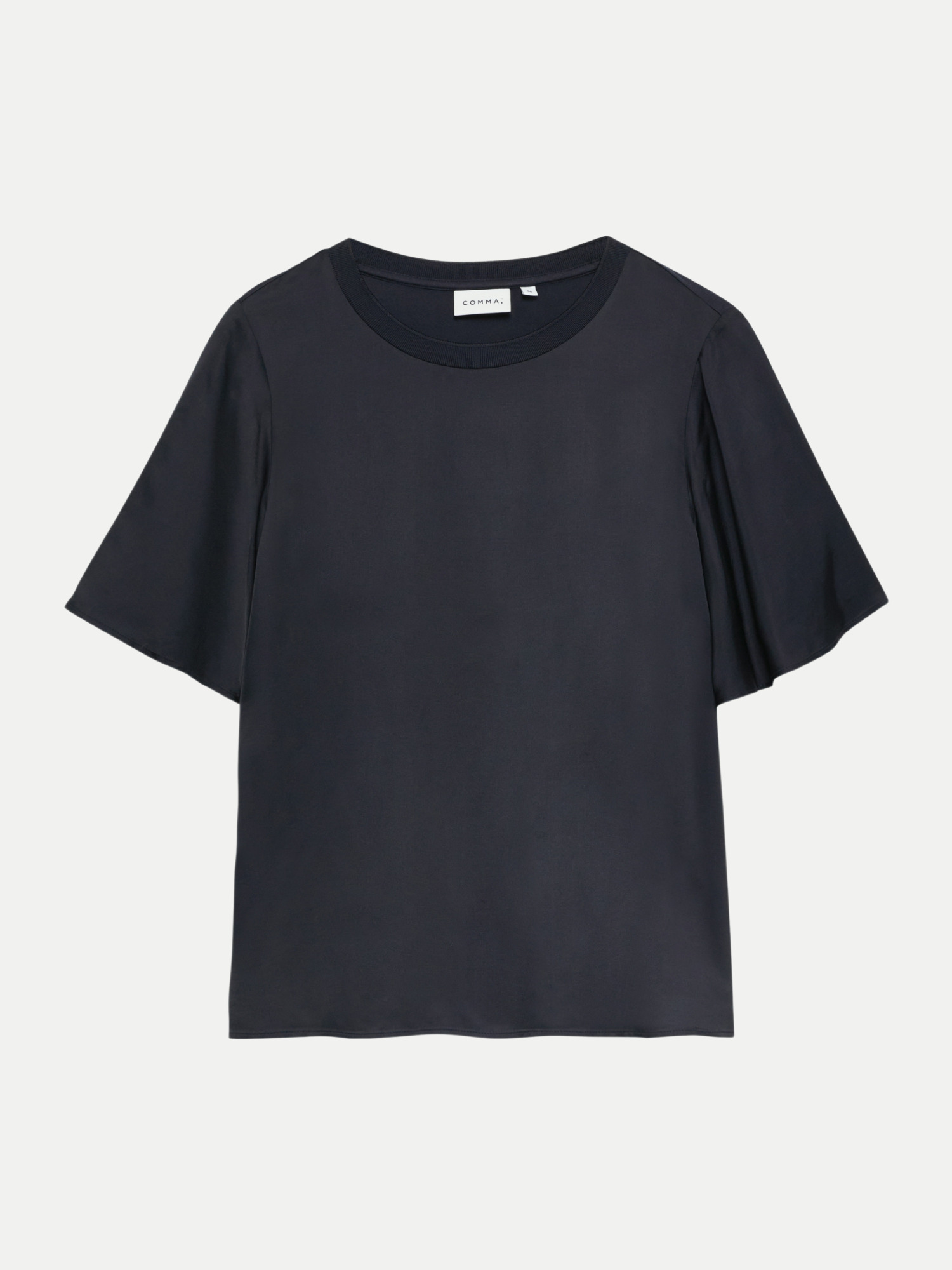 Comma T-Shirt Schwarz 42