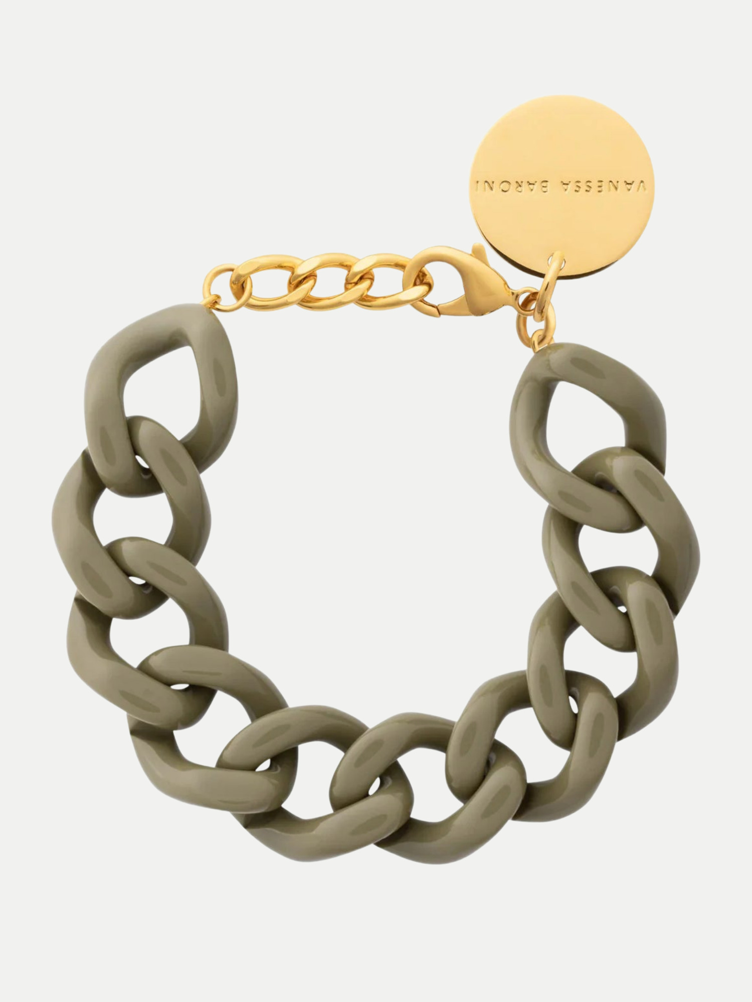 Mini Flat Chain Bracelet Grün