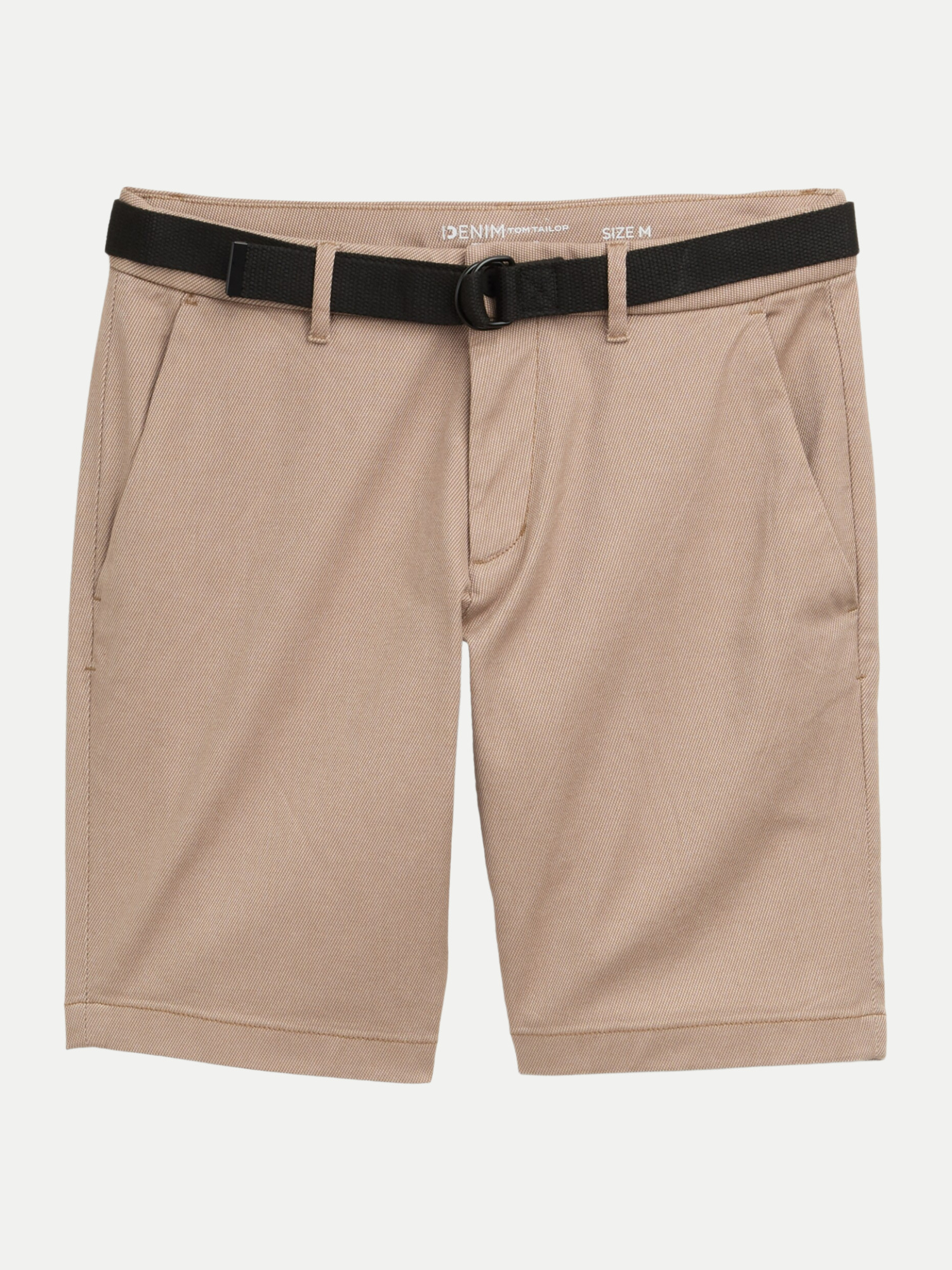 Regular structured chino short Beige XL
