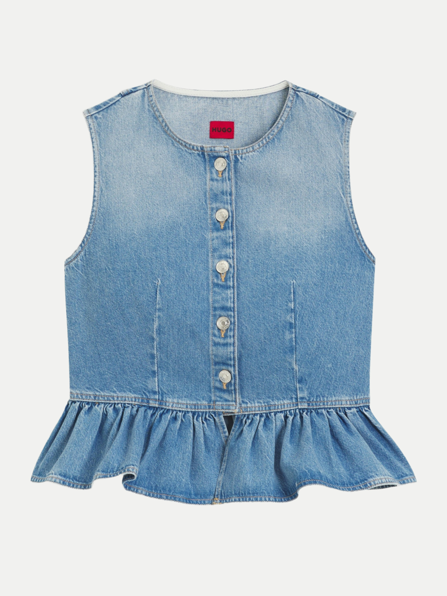 HUGO Regular-Fit Jeans Bluse Gimma Blau M