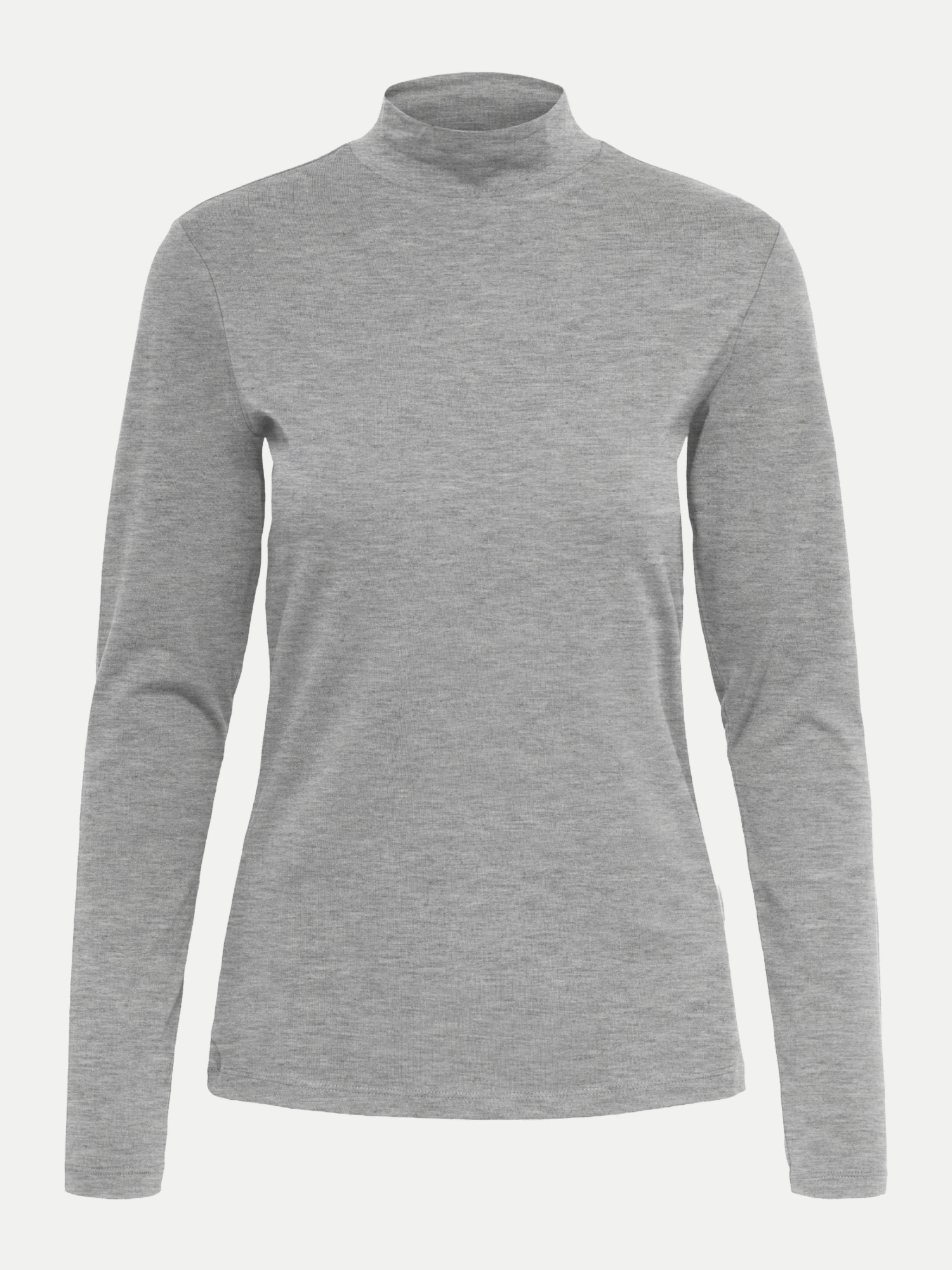 Ril Turtleneck L S Knit Top Natural Melange