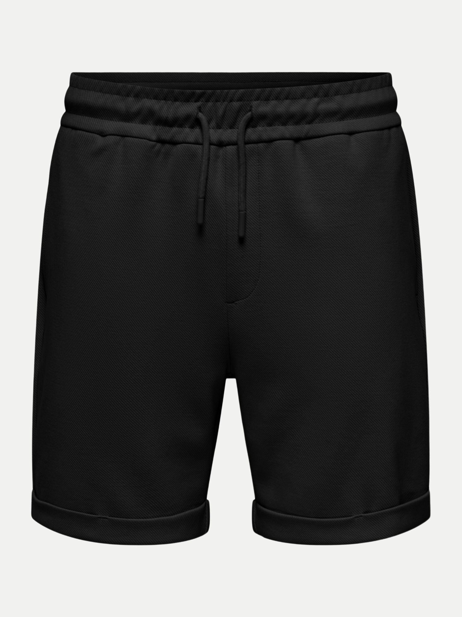 Shorts mit Kordelzug Schwarz L