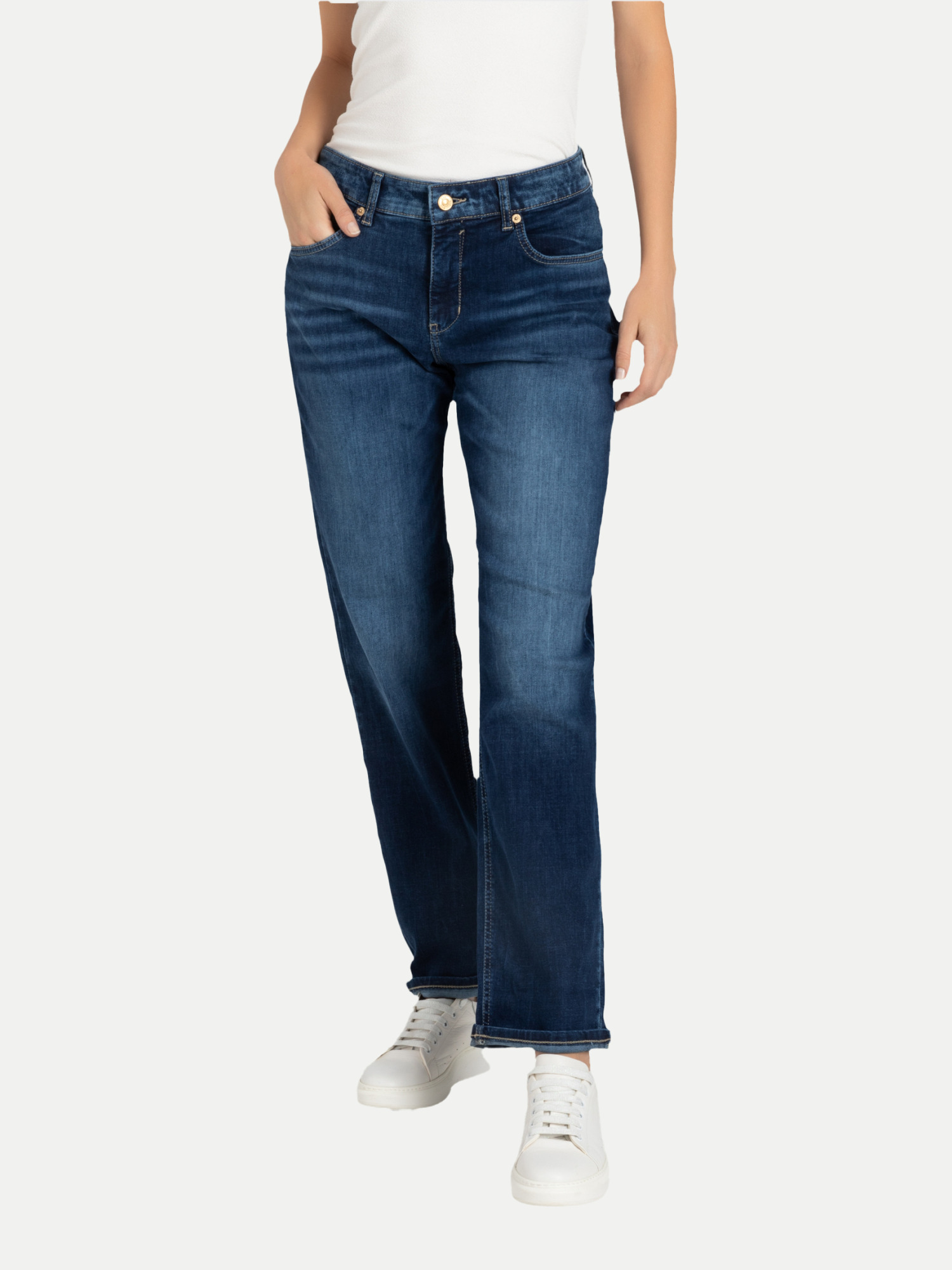Straight-Fit Jeans Net Wash Blau 36/30