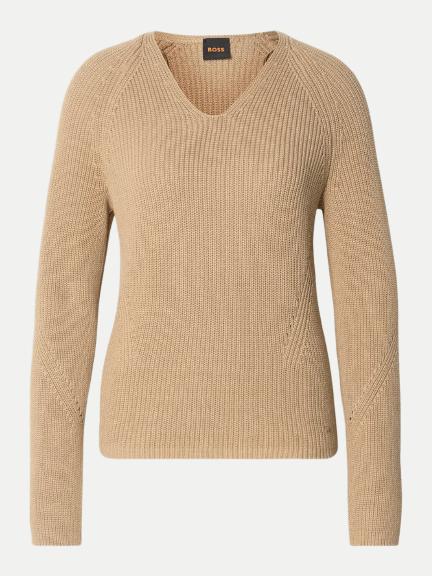 Orange Strickpullover Fardellina Beige S