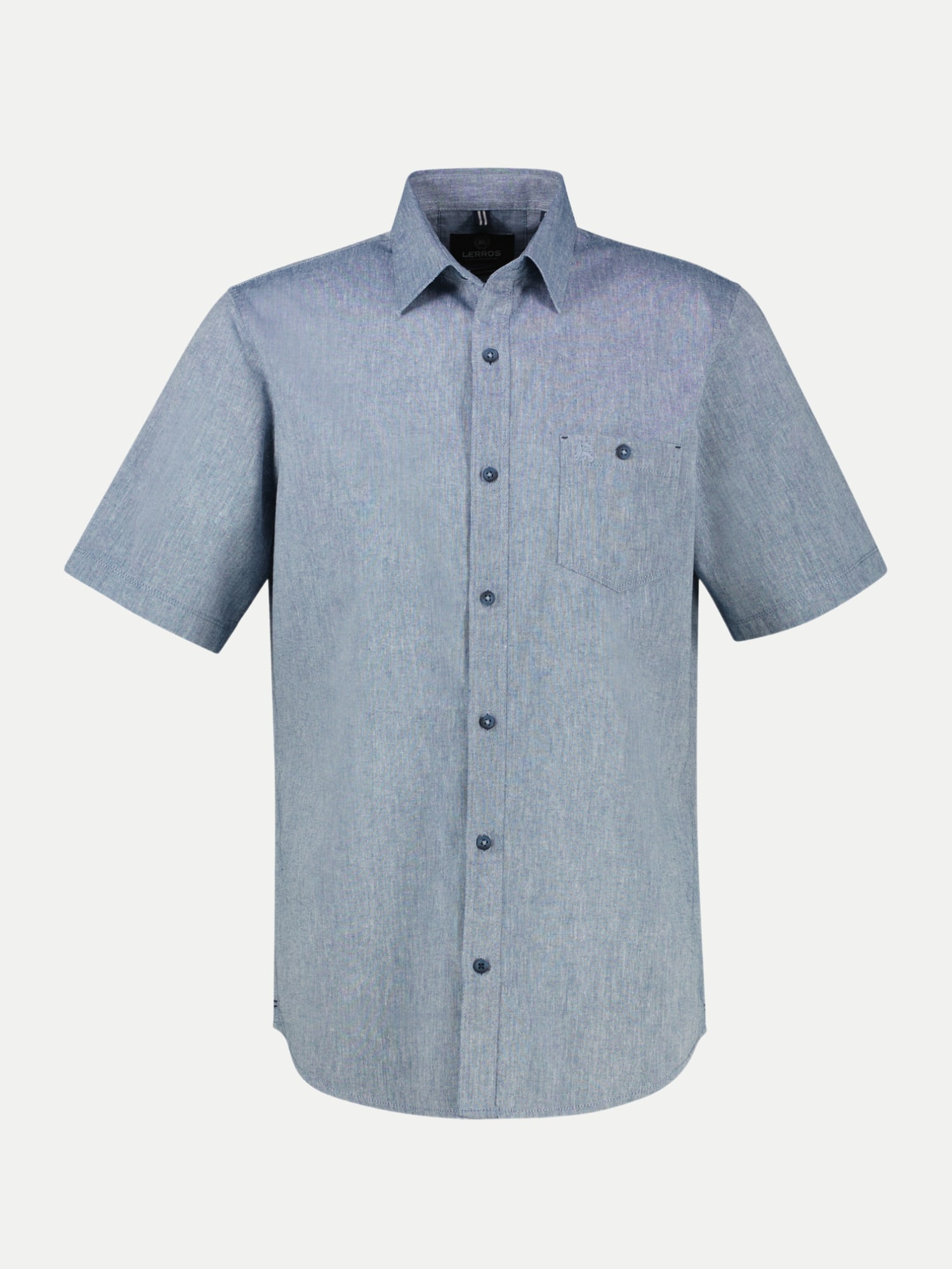Regular-Fit Hemd 1/2 Arm Blau L