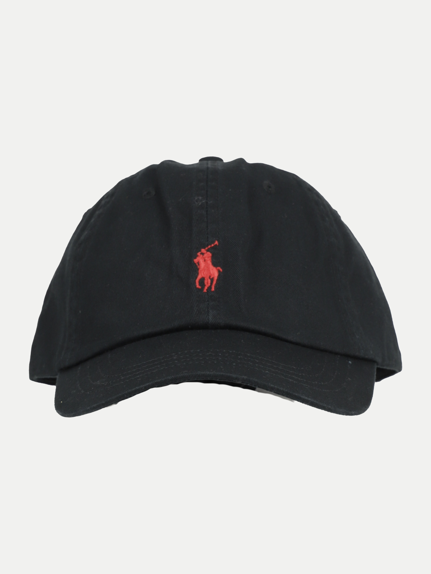 Polo Cap mit Logo-Stickerei Schwarz