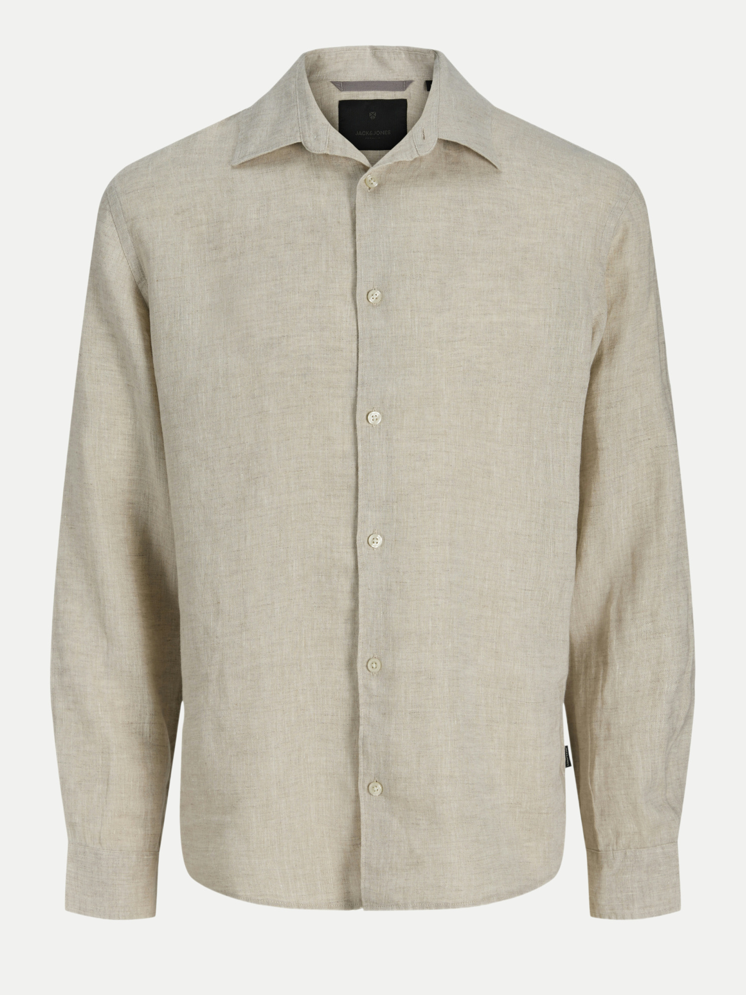 Leinenhemd JPRBLALAWRENCE Beige L