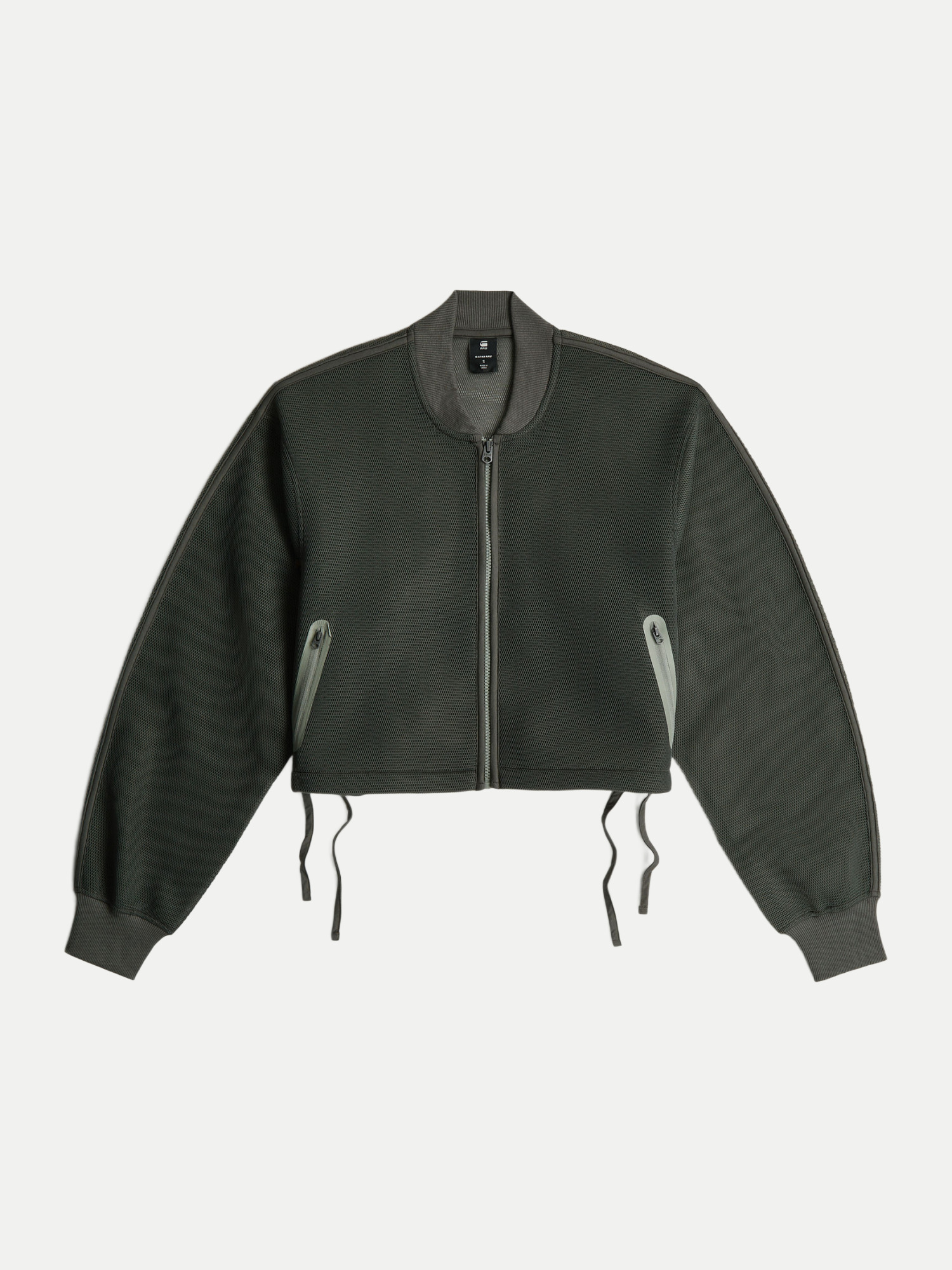 Mesh-Jacke verkürzt Grün M