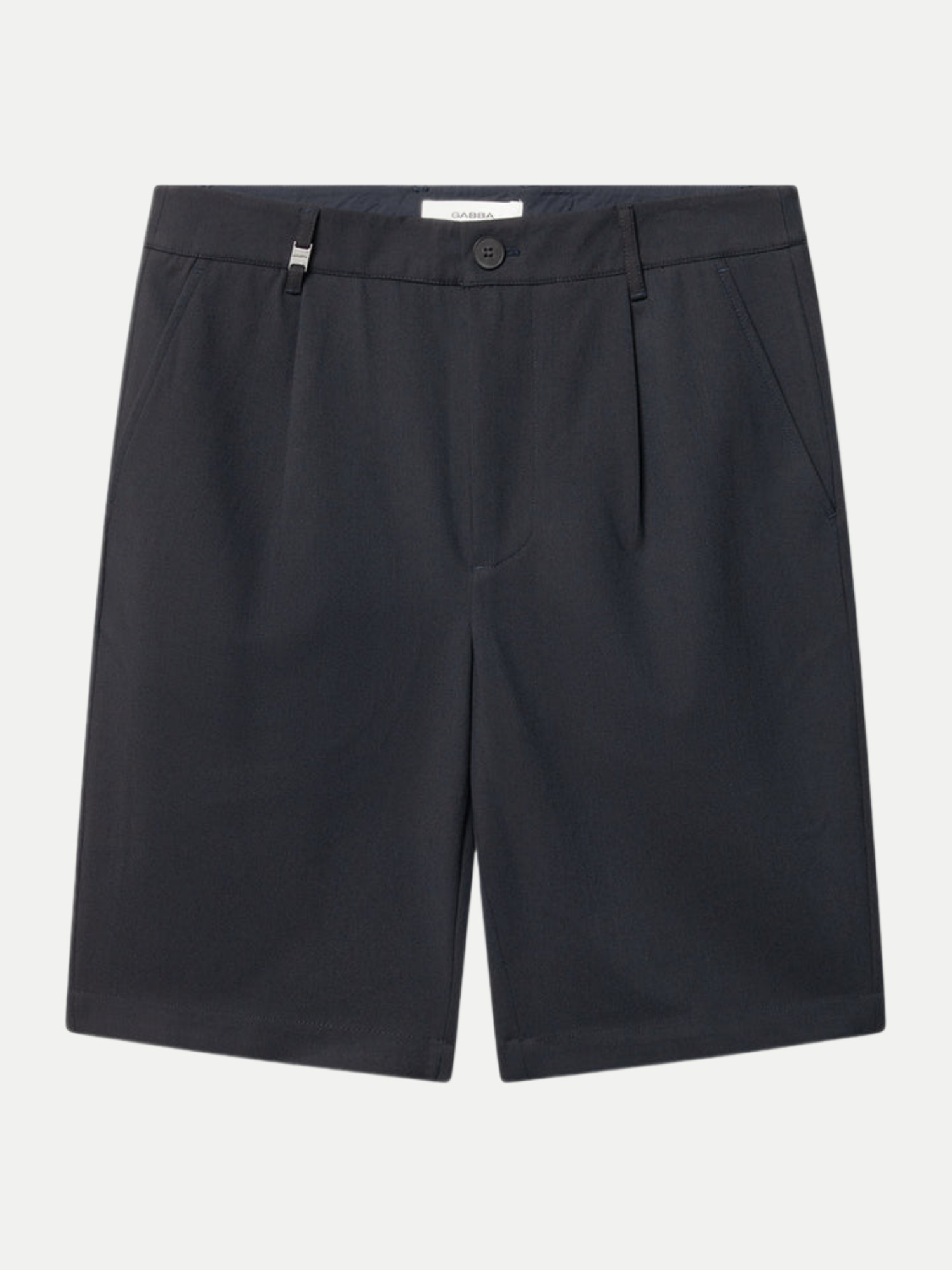 Chino-Shorts mit Bundfalte Schwarz L