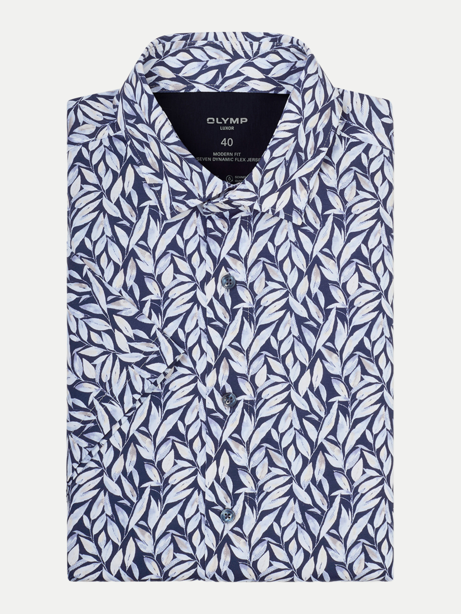 Olymp Modern-Fit Hemd Luxor Blau 42