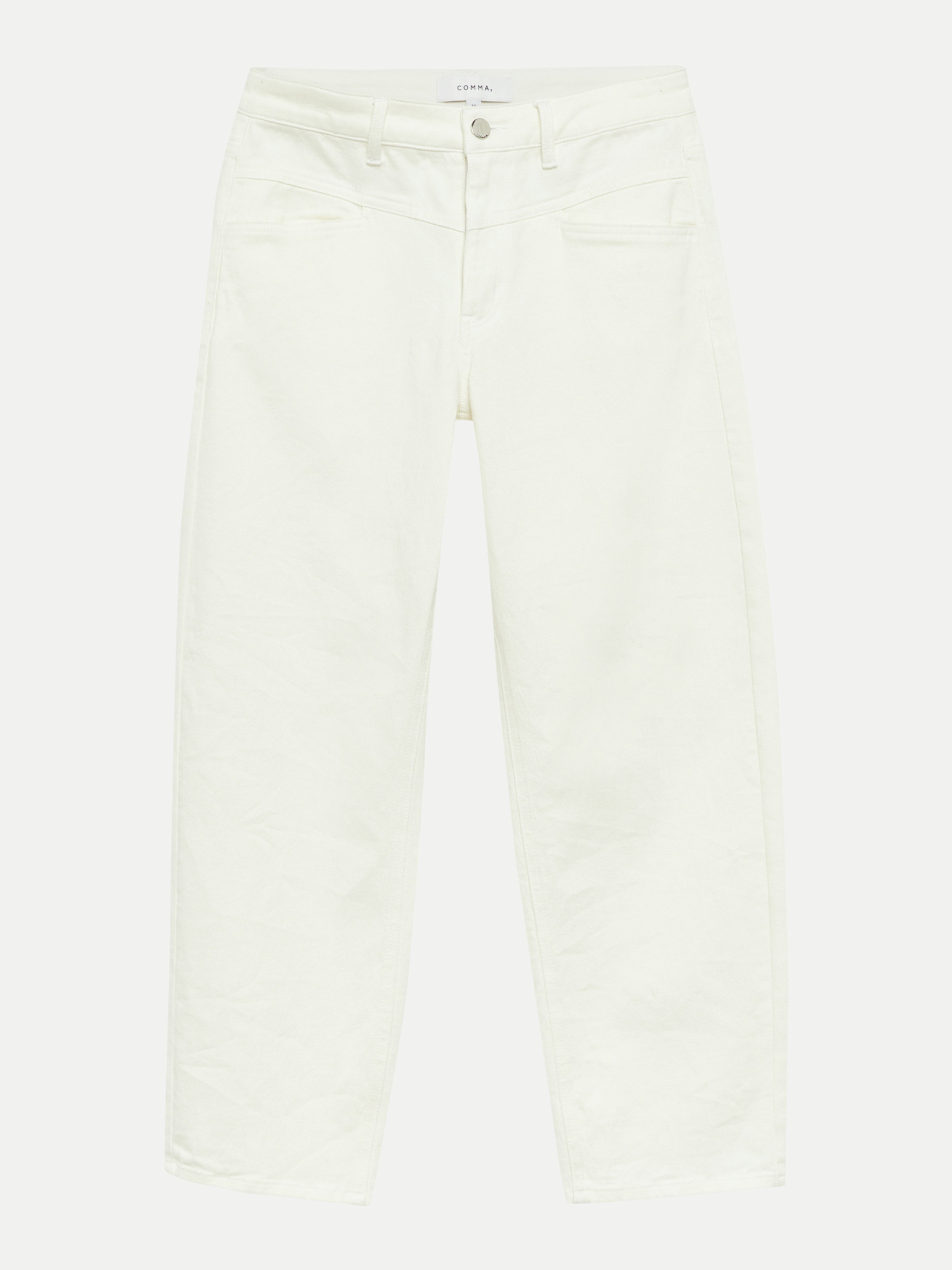 Comma Barrel-Leg-Denim Weiß 44