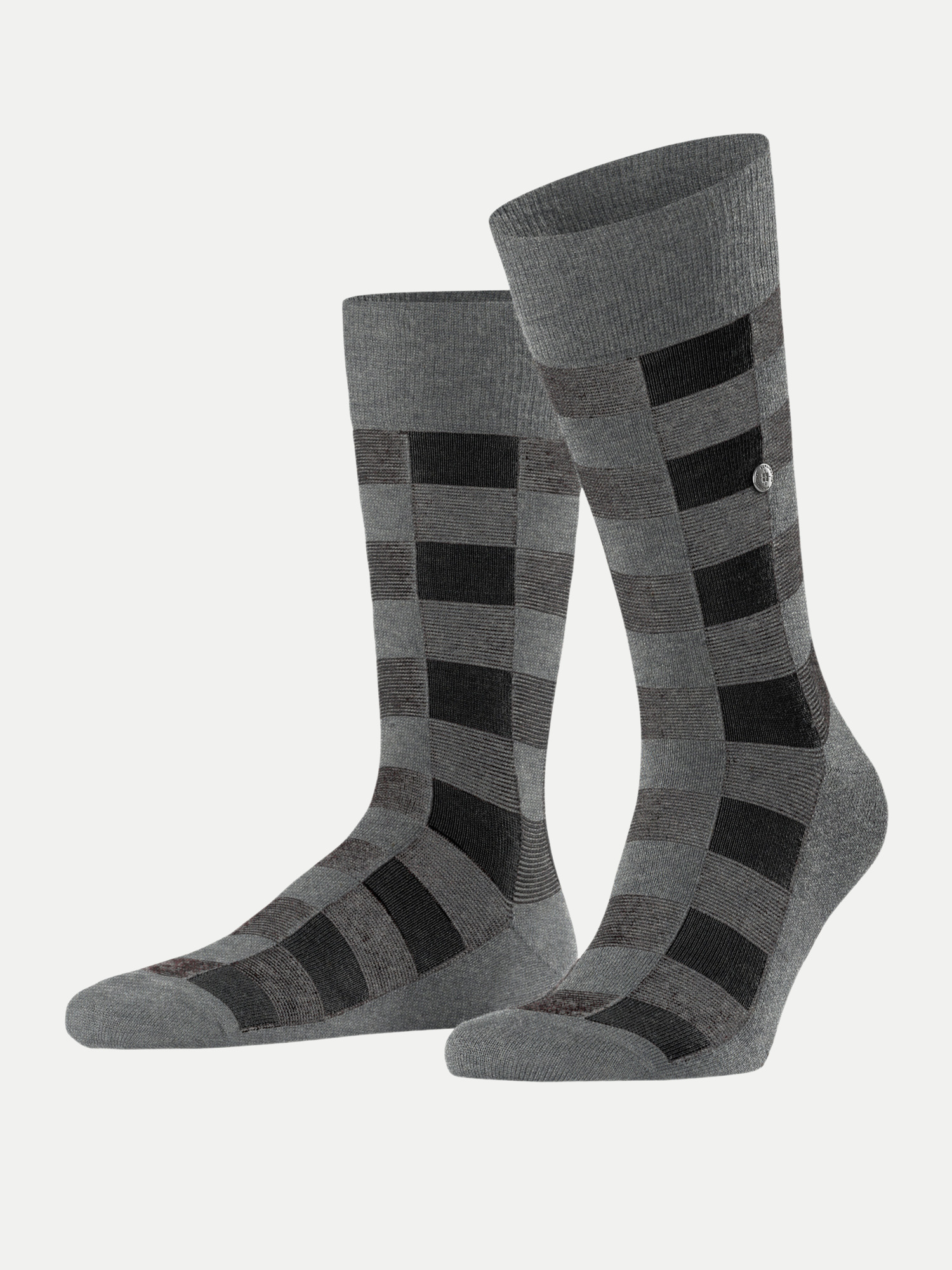 Socken Buffalo Check Grau 40-46