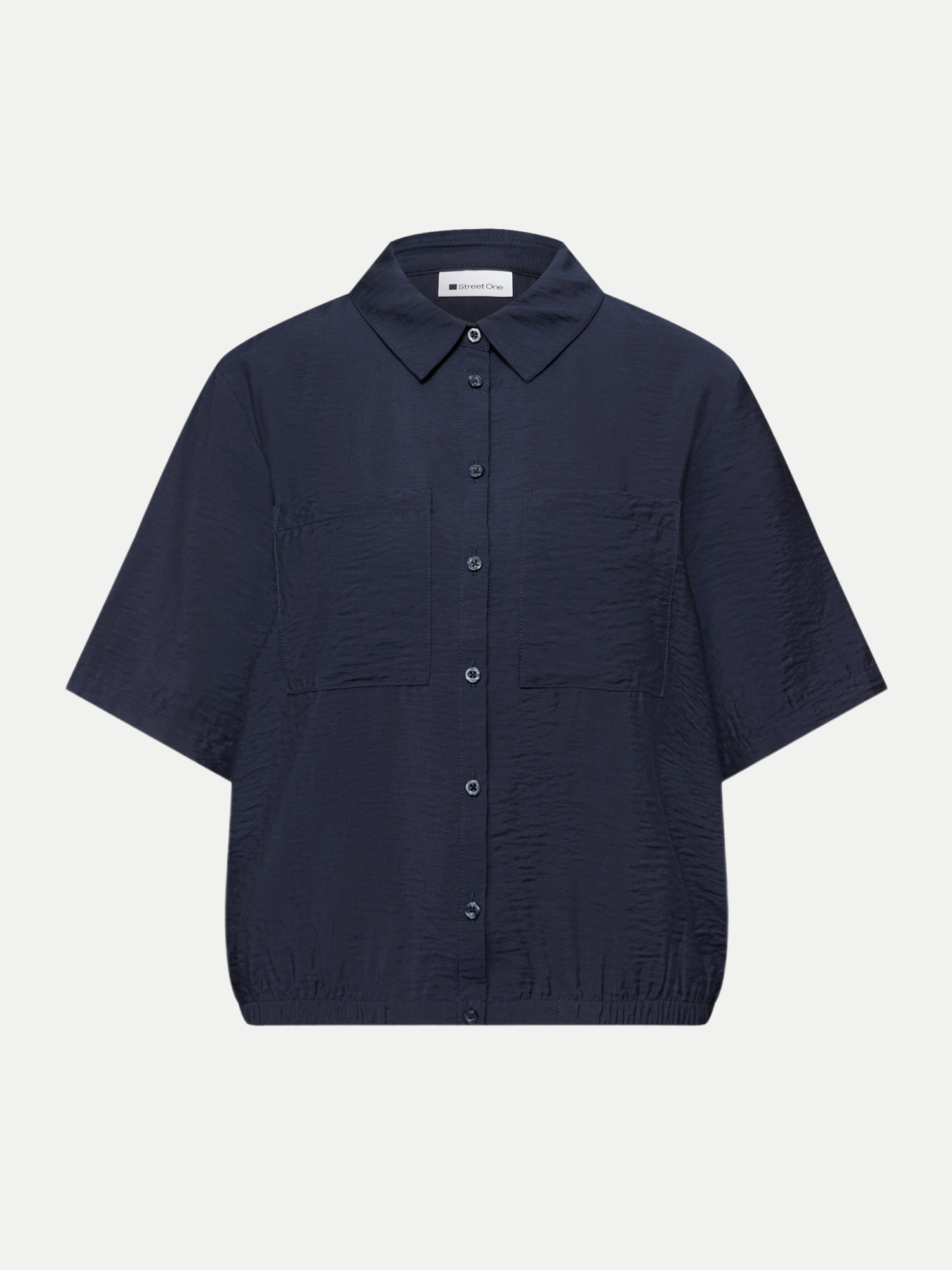 Kurzarm-Hemdbluse Blau 40