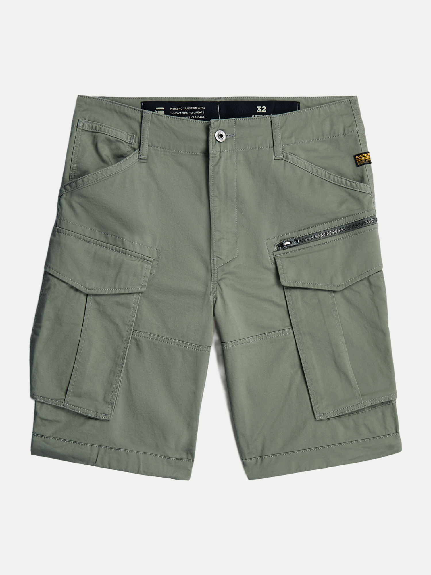 Regular-Fit Cargoshorts Rovic Grün 34