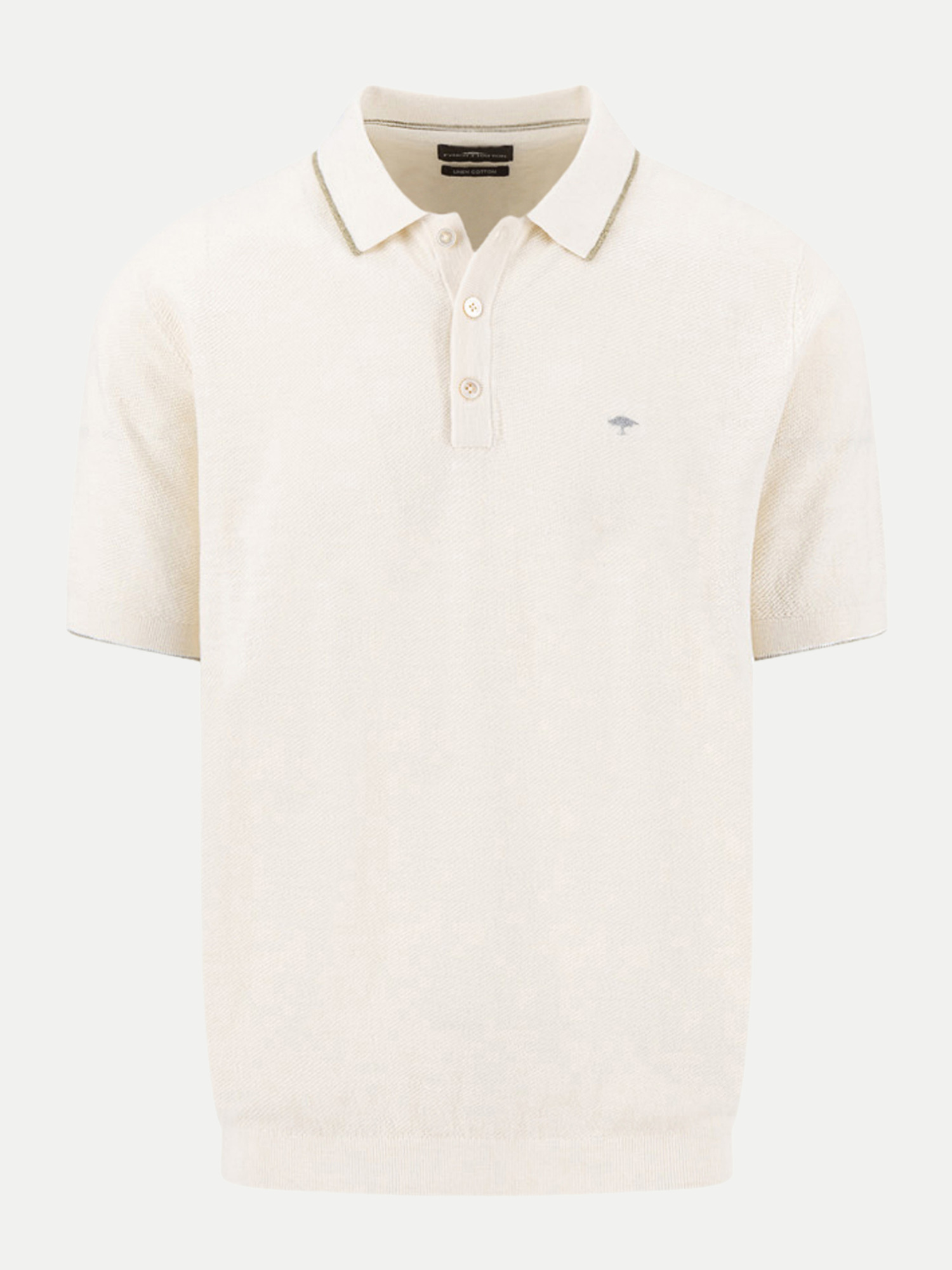 Strickpoloshirt Beige XXL