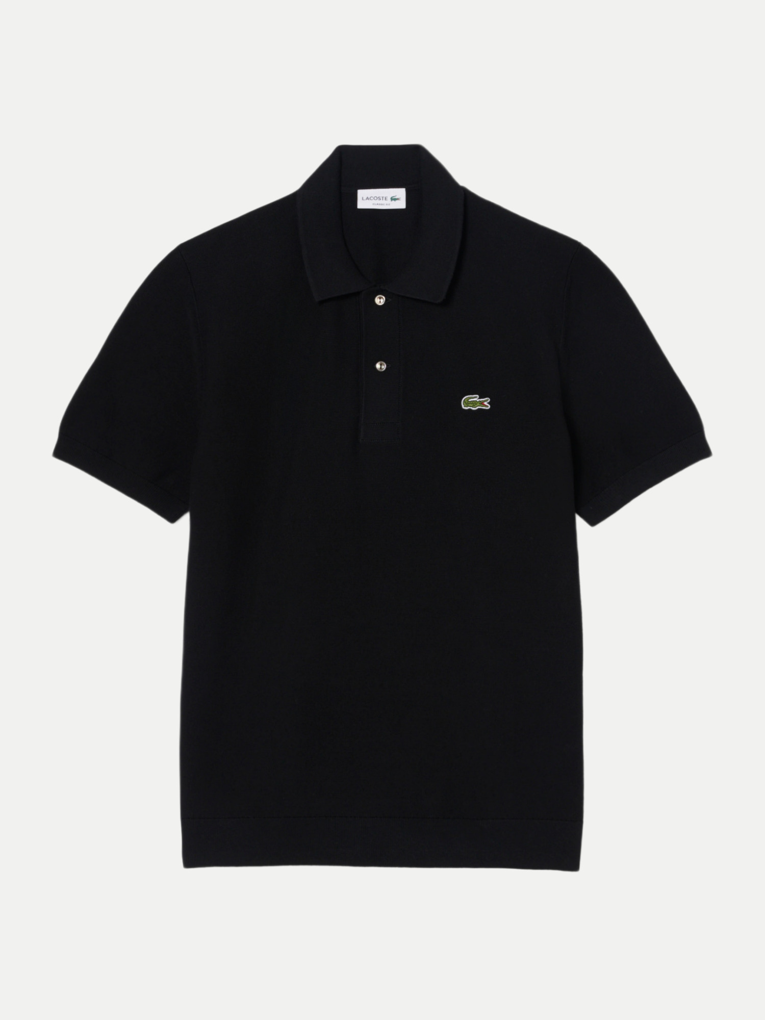 Lacoste Strick Poloshirt Schwarz S