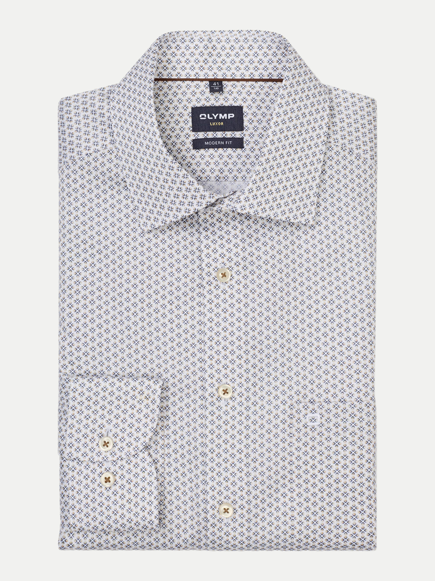 Olymp Modern-Fit Hemd Luxor Blau 41