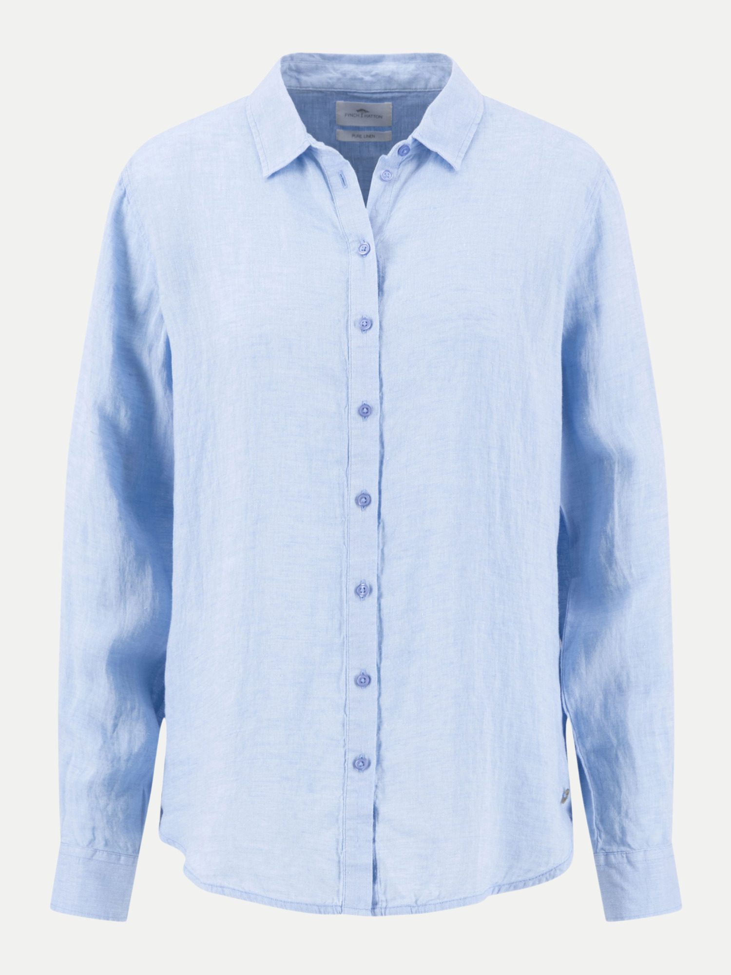 Bluse aus Leinen Blau 44