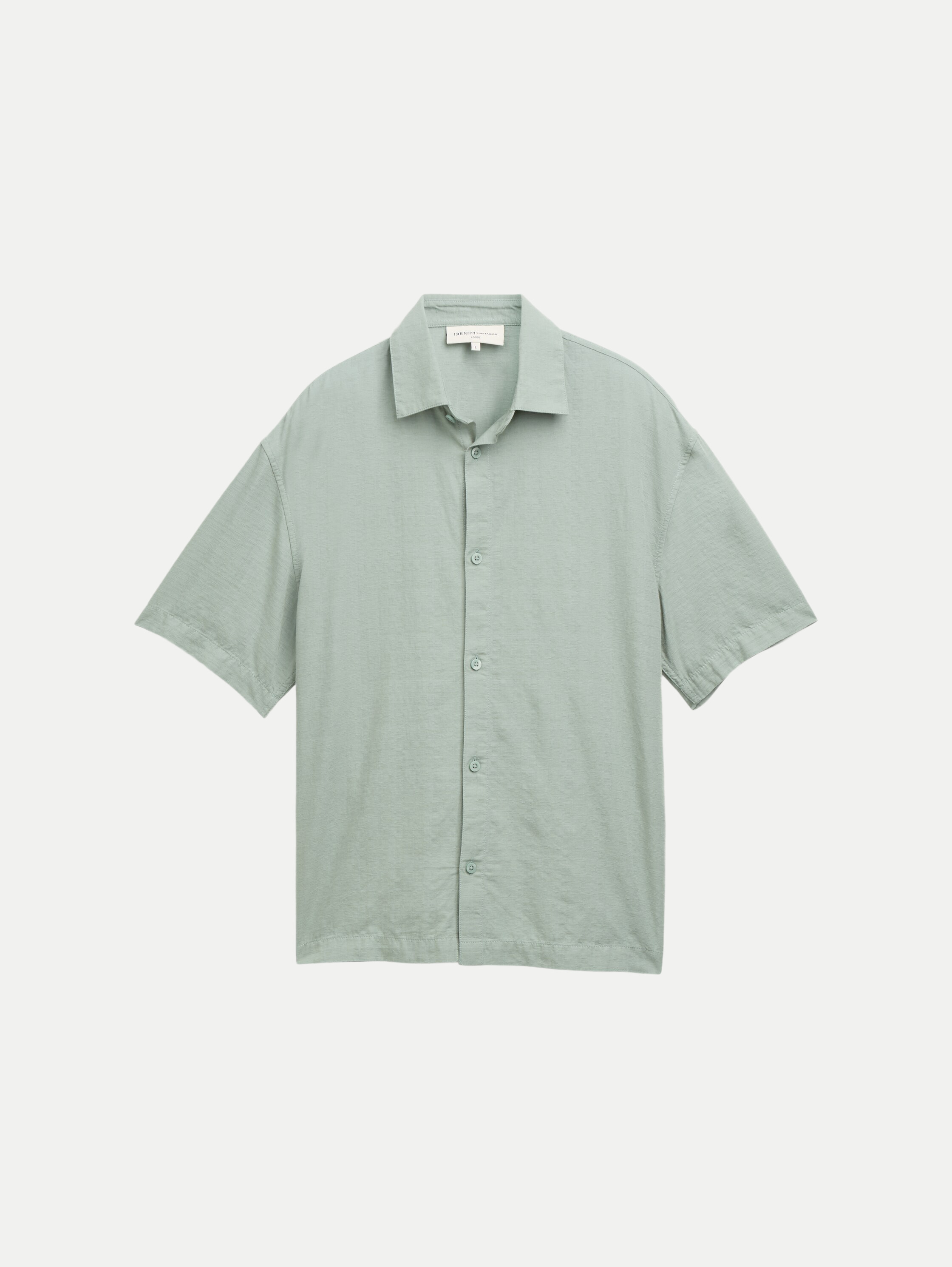 Loose- Fit Kurzarmhemd Grün M