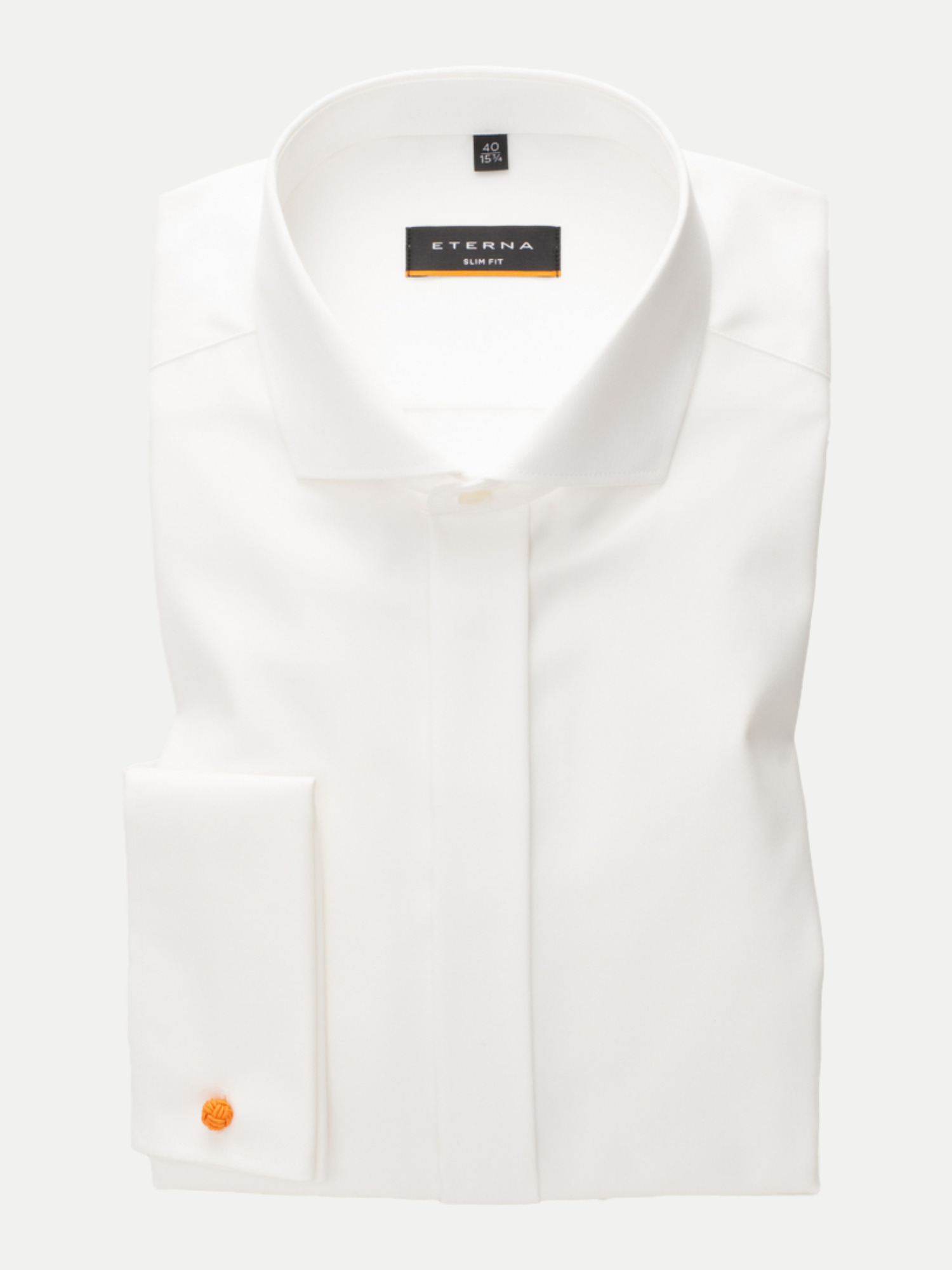 Eterna Slim-Fit Hemd Beige 38