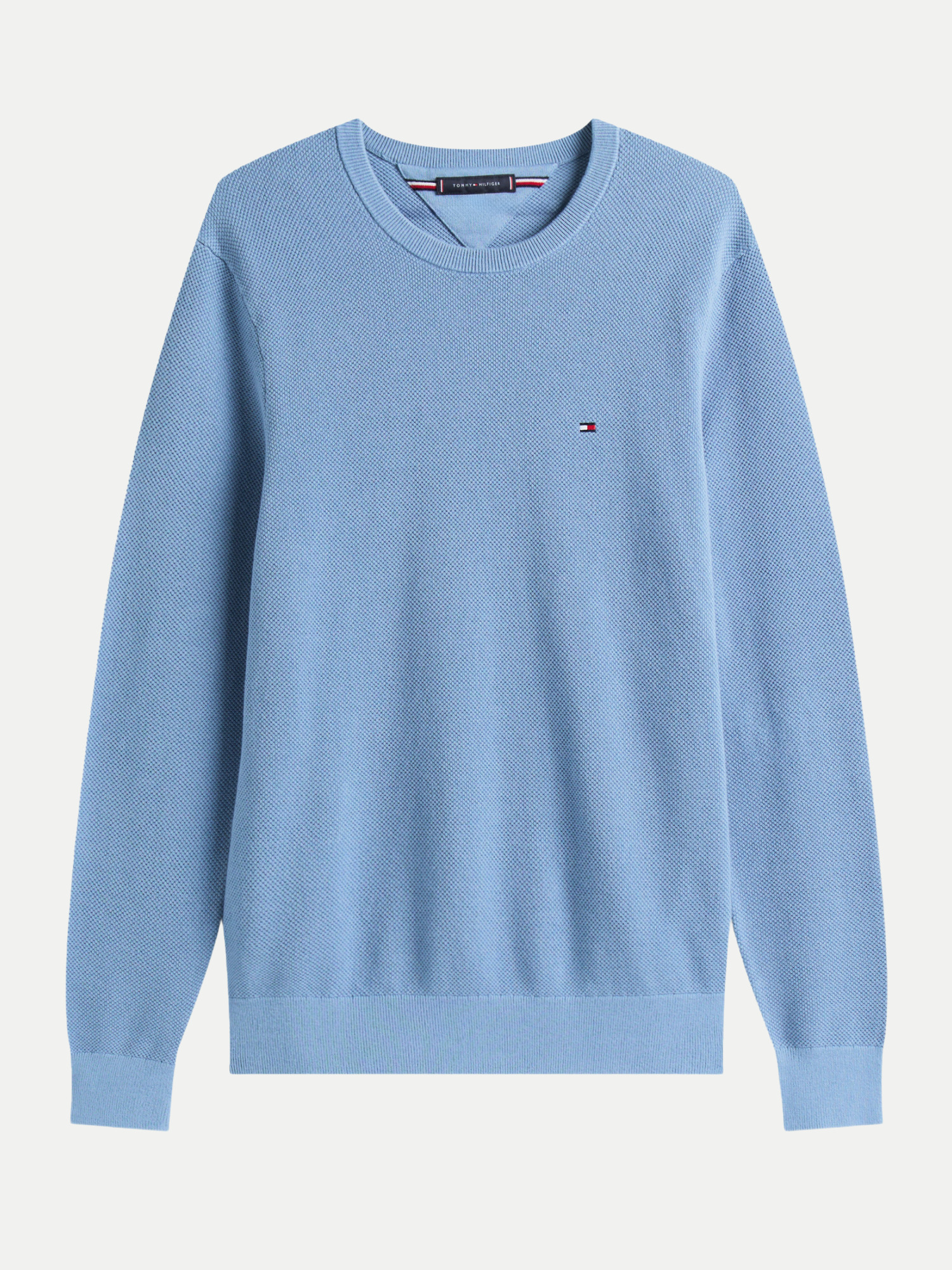 Pullover aus Strukturstrick Blau S