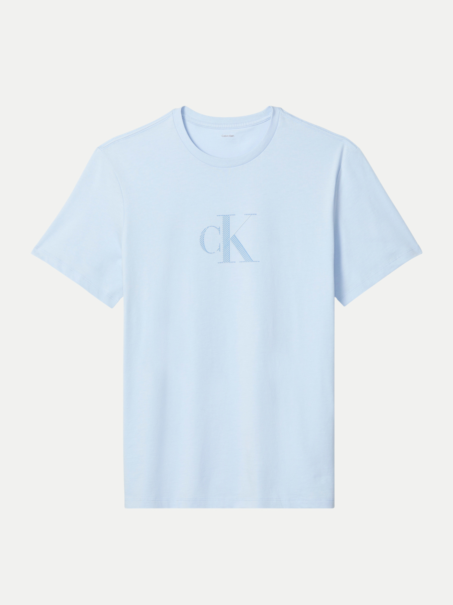 T-Shirt mit Monogramm Blau XL
